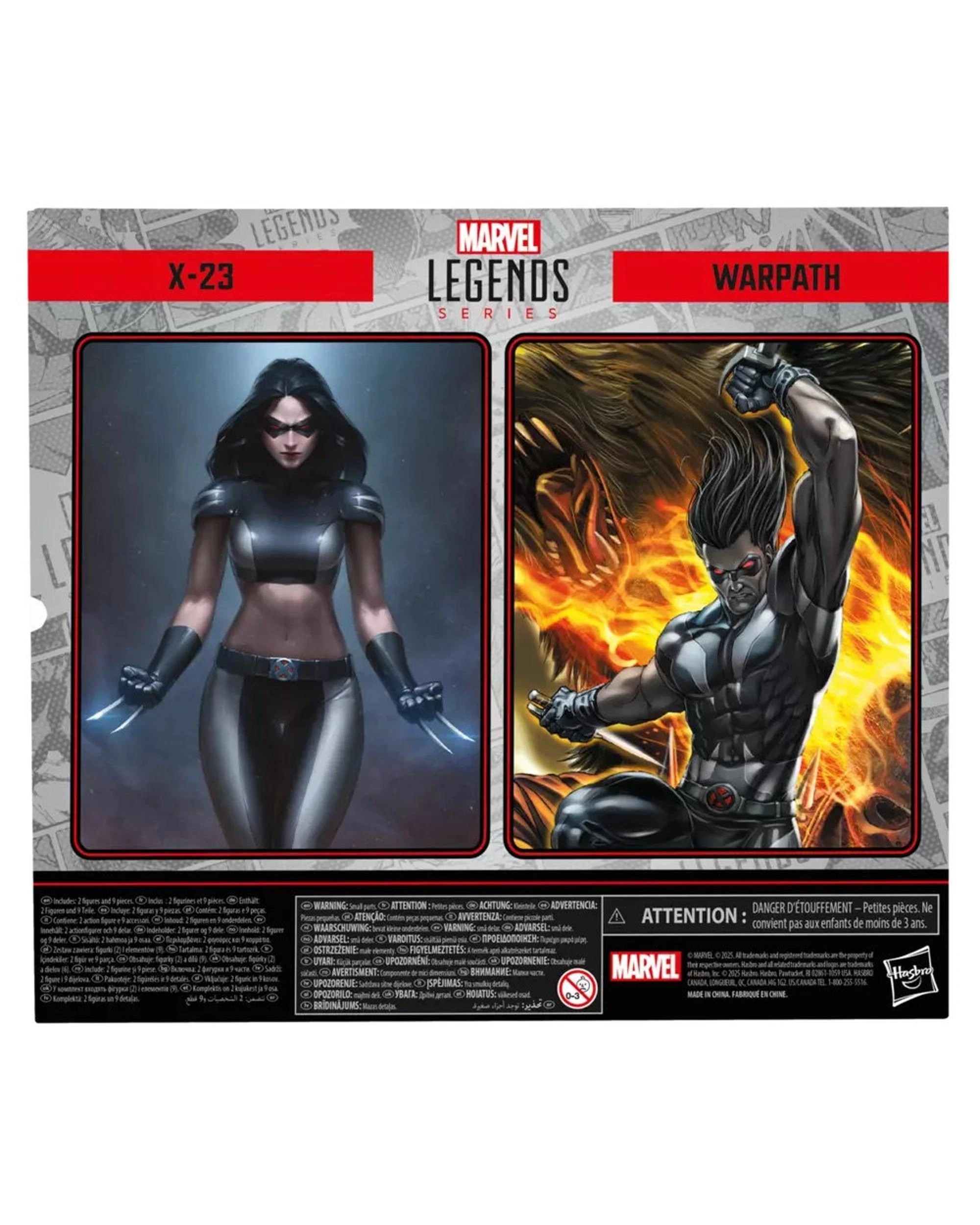 2 Hasbro Marvel Legends Series: X-Force X-23 and Warpath 2 Pack Action Figures, 2 of 10