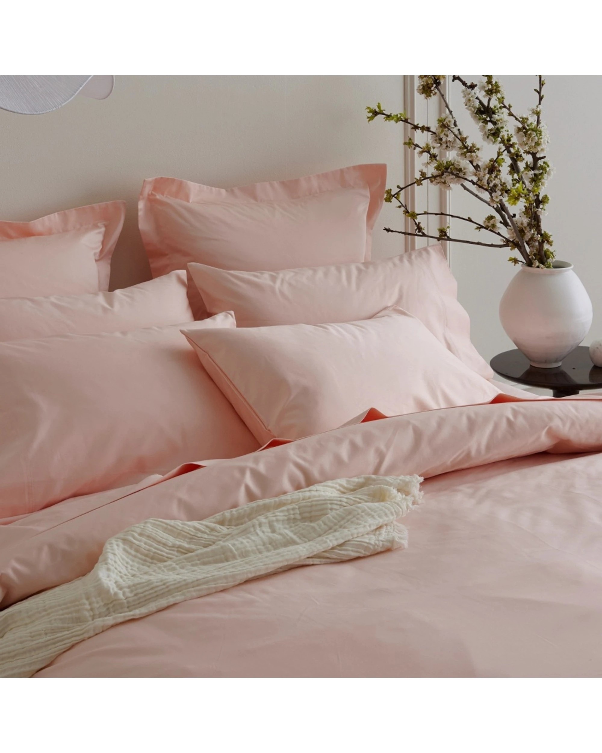 3 Bedding Co Quilt Cover Set 1200TC Egyptian Cotton Soft - Double Bed - Pink, 3 of 6