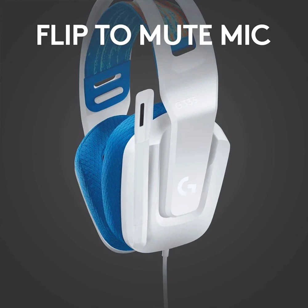 4 Logitech G335 Wired Gaming Headset - White, 4 of 5