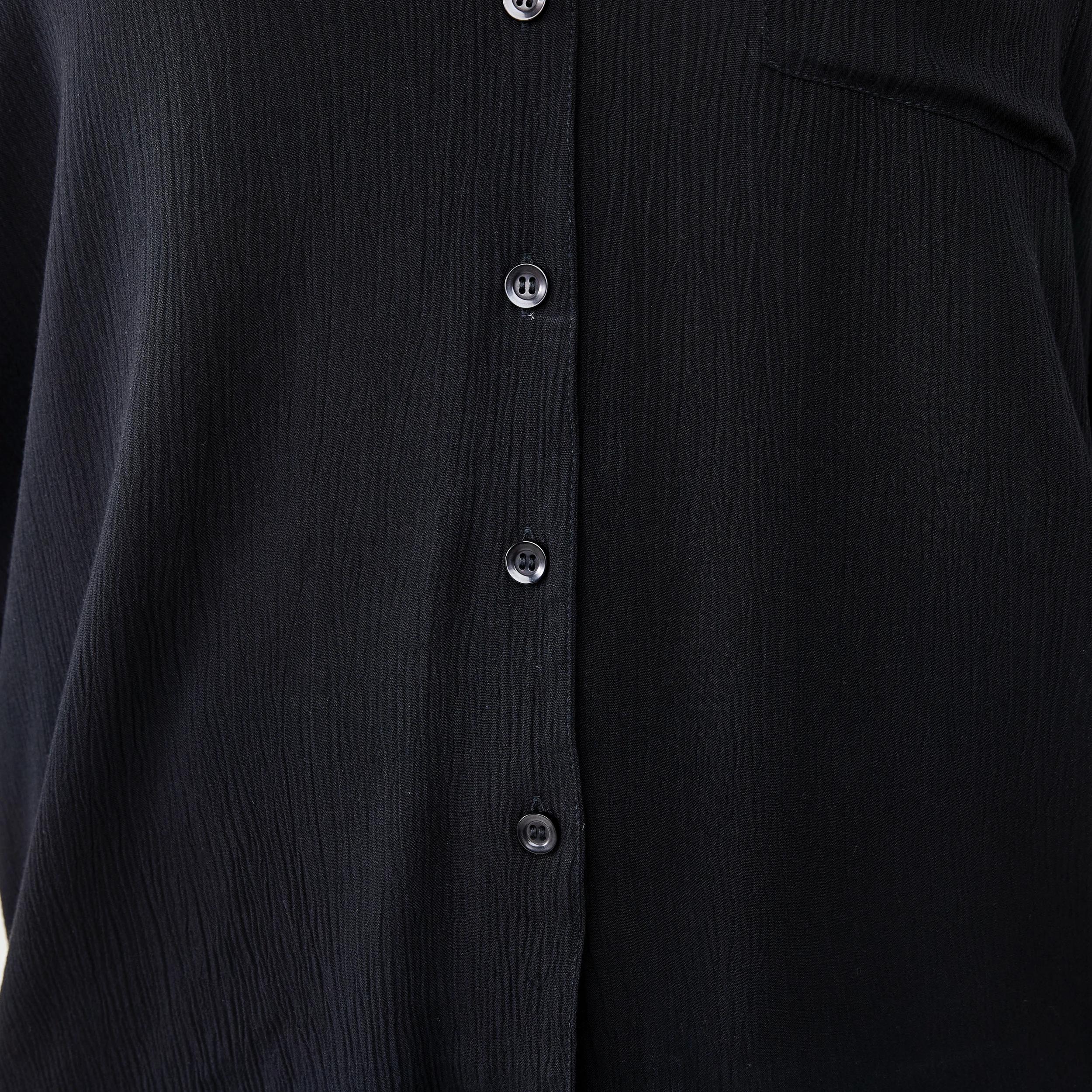 6 Short Dolman Sleeve Shirt Black, 6 of 7