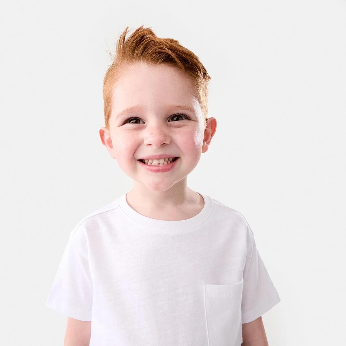 3 Plain Cotton T-shirt White, 3 of 8