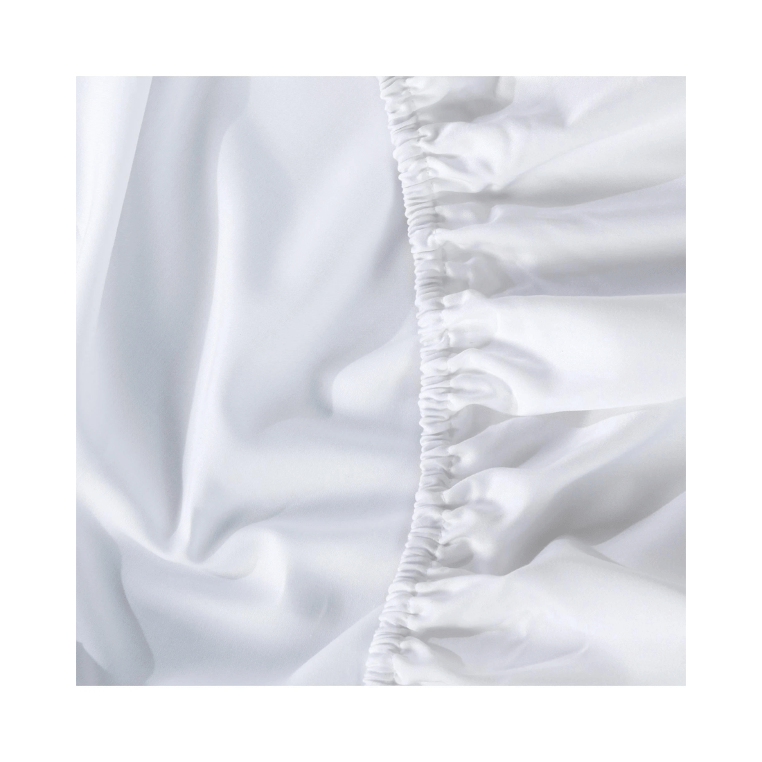 6 Bianca Bedding Rosebank 500TC Bamboo/Cotton Sateen King Sheet Set - Extra Long &amp; Wide Flat - White - White, 6 of 10