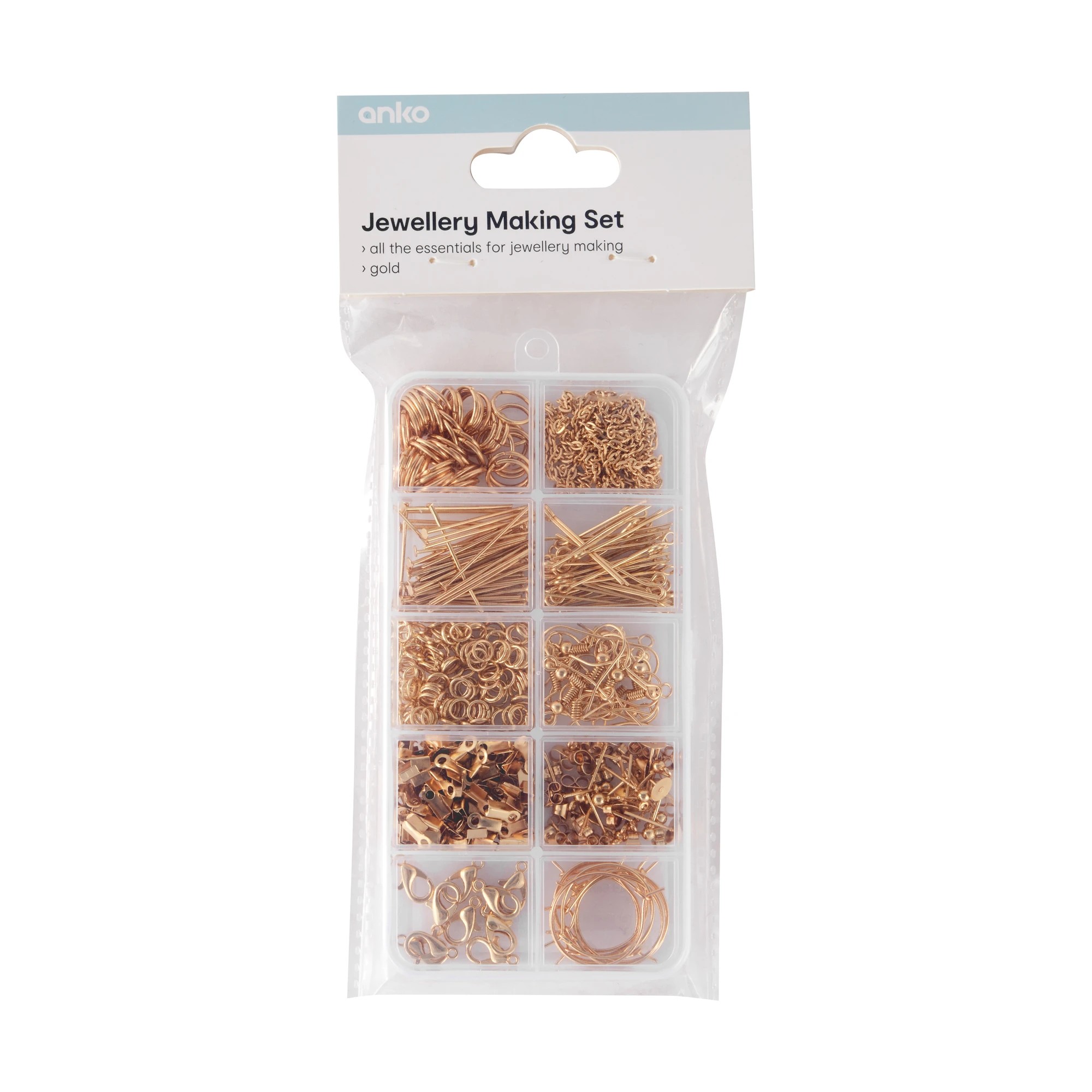 1 Jewellery Making Set - Gold Look, 1 of 8