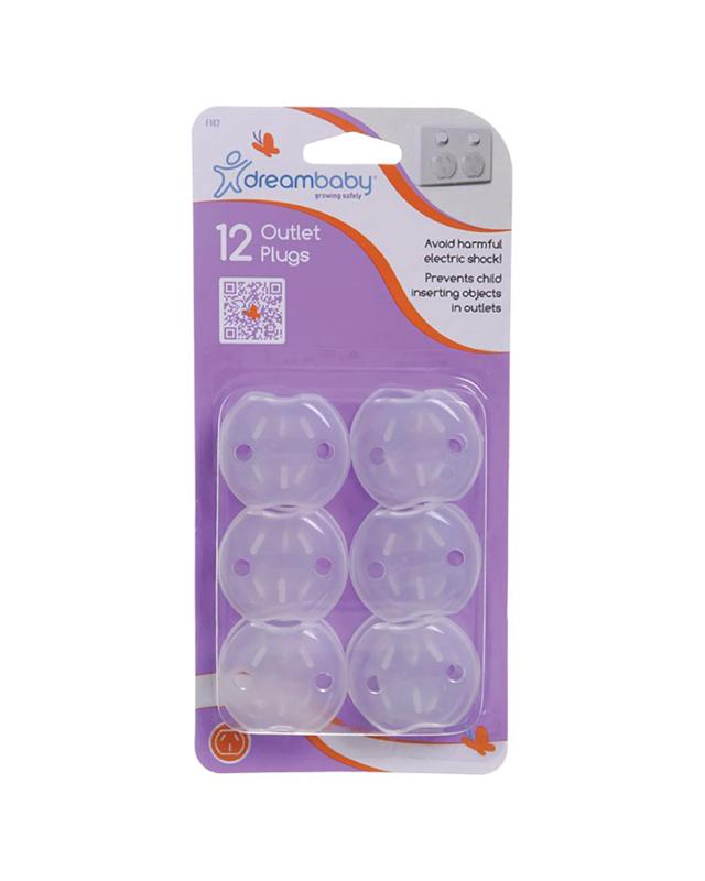 Dreambaby 12pc Baby Safety Outlet Plugs Au Nz Power Points Cover Kit
 - C