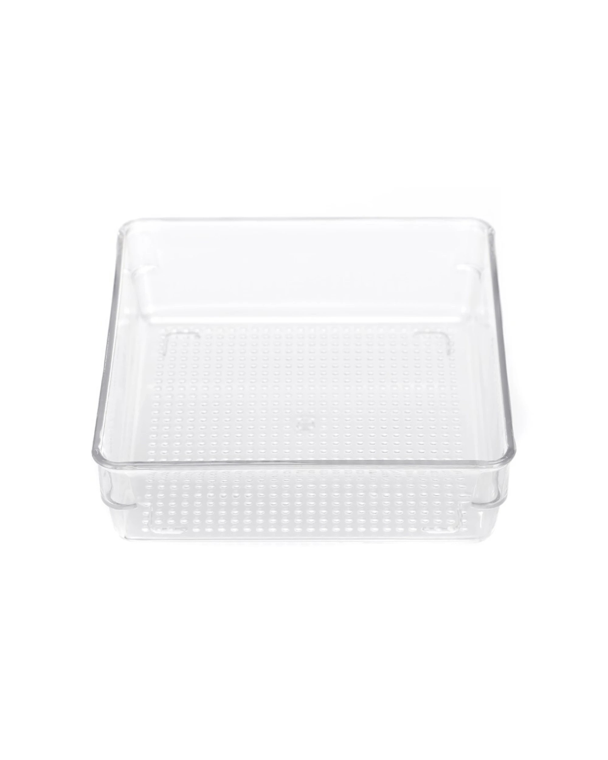 3 Boxsweden 10x Crystal Storage Tray Durable Organisers 16x16x5cm - Clear, 3 of 3