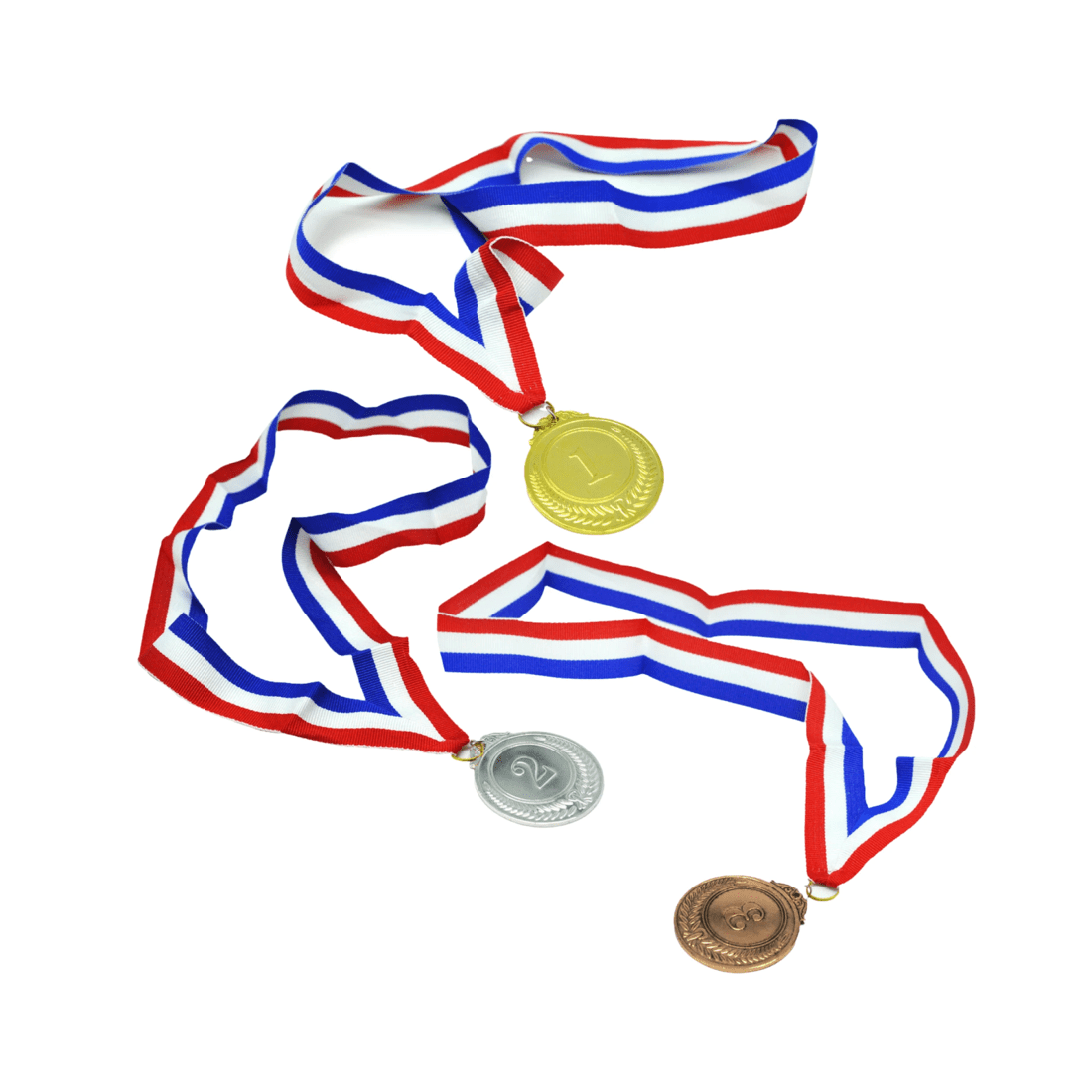 2 BR Costumes Set of 3 Medals for Sports Day Awards - Gold, Silver, Bronze, 2 of 10