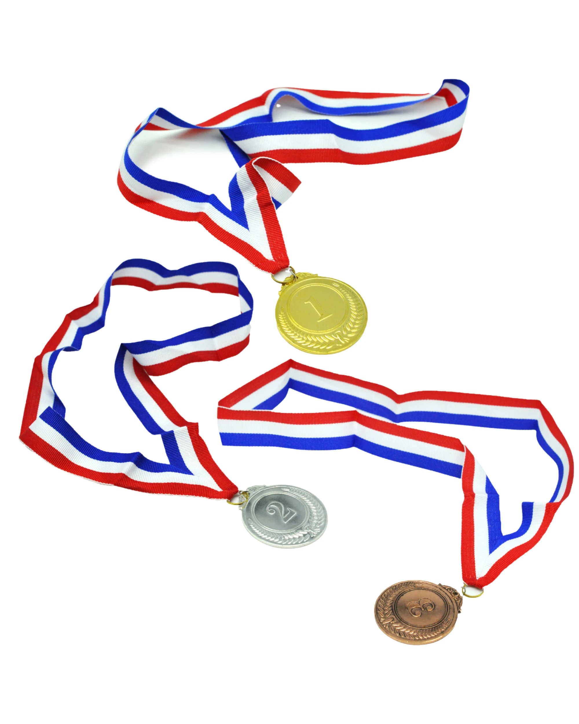2 BR Costumes Set of 3 Medals for Sports Day Awards - Gold, Silver, Bronze, 2 of 9