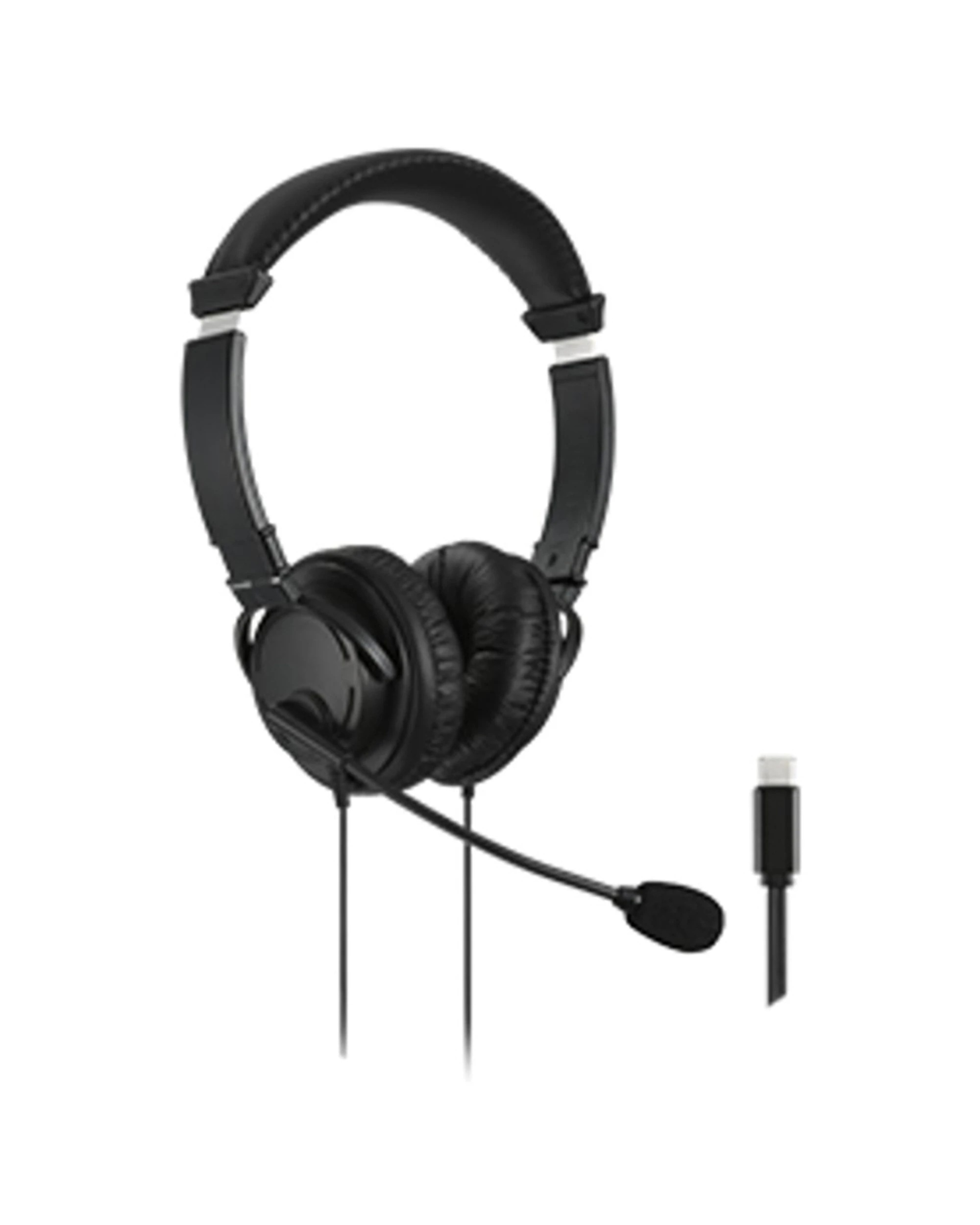 5 KENSINGTON USB-C Headphones USB-C Headset Microphone Headset Safe Listening - Black, 5 of 9