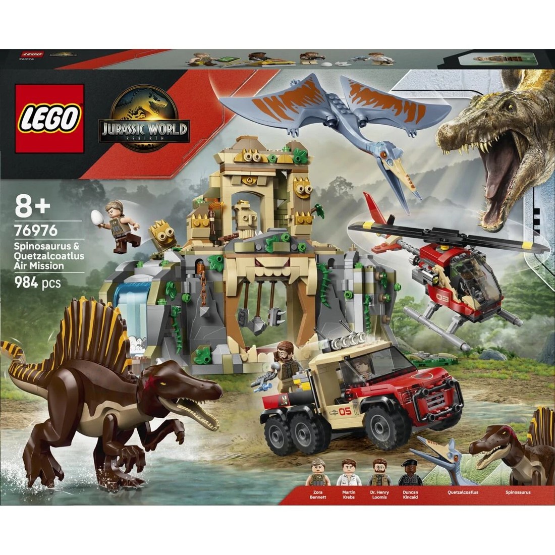 1 LEGO Jurassic World Spinosaurus & Quetzalcoatlus Air Mission 76976, 1 of 10