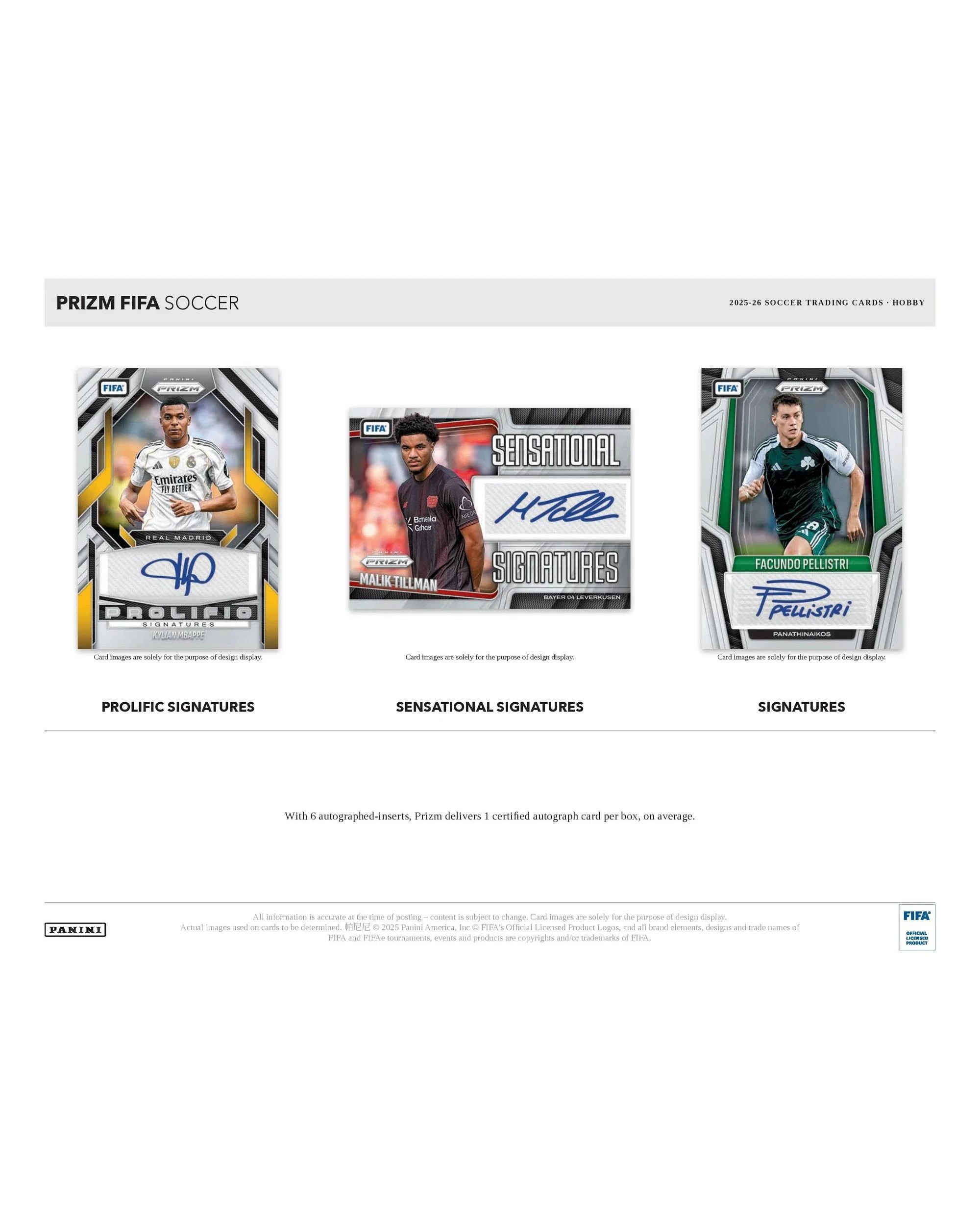 5 Panini 2025/2026 Prizm FIFA Soccer Hobby Pack, 5 of 7