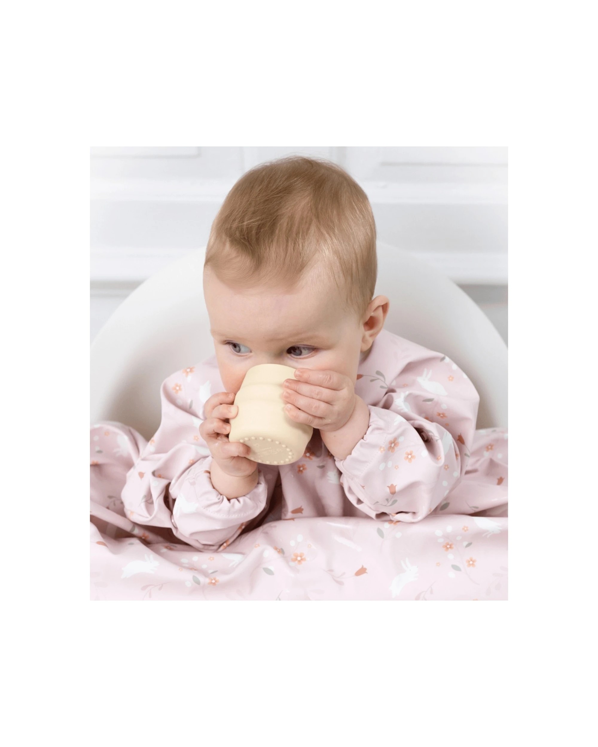 4 Bibado 2pc Sippit Cup Baby Training Drinking Cups Silicone 35ml Fawn - Yellow, 4 of 5