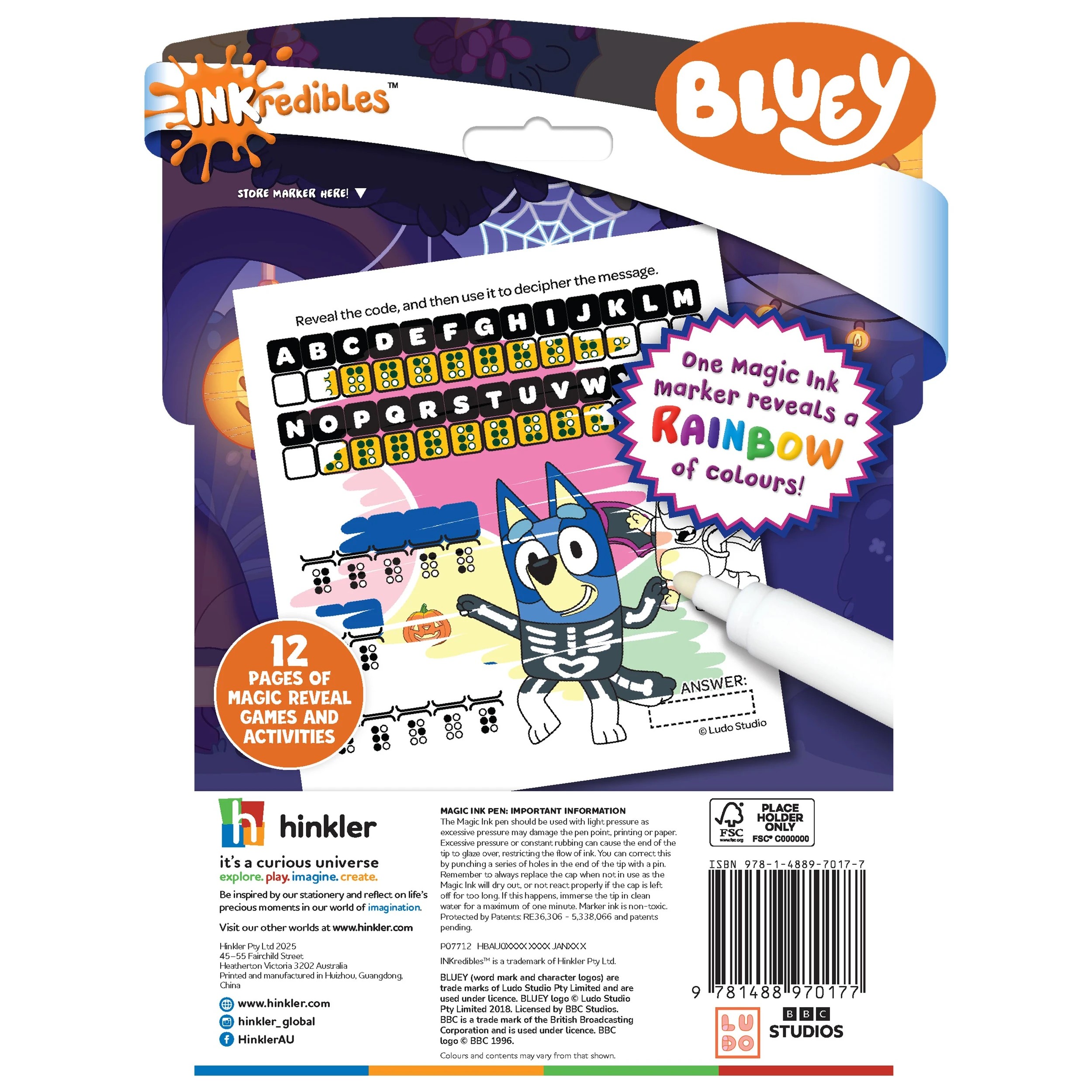 5 INKredibles Bluey Magic Ink Pictures! - Book, 5 of 5