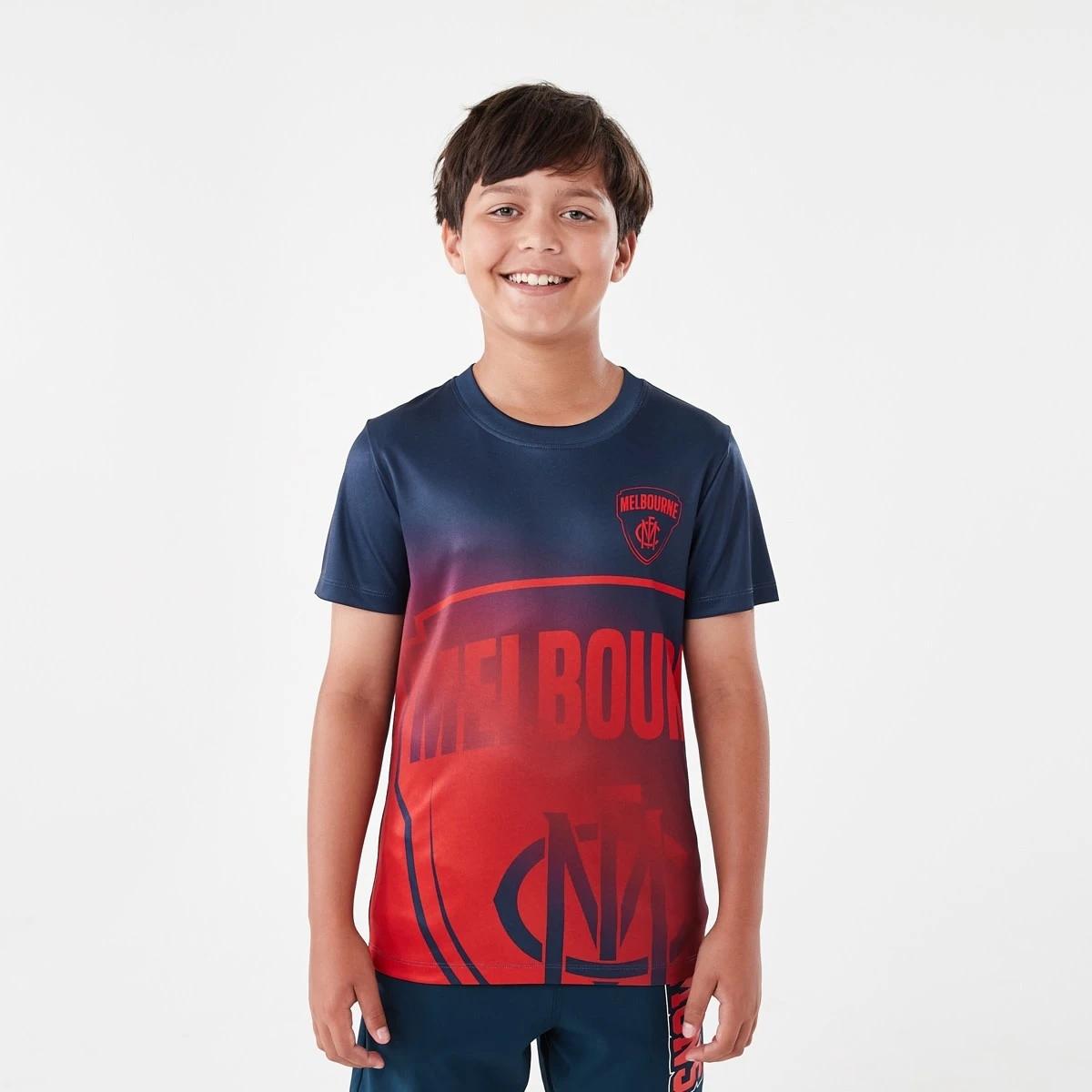 3 Official AFL Kids Training T-shirt Melbourne, 3 of 10