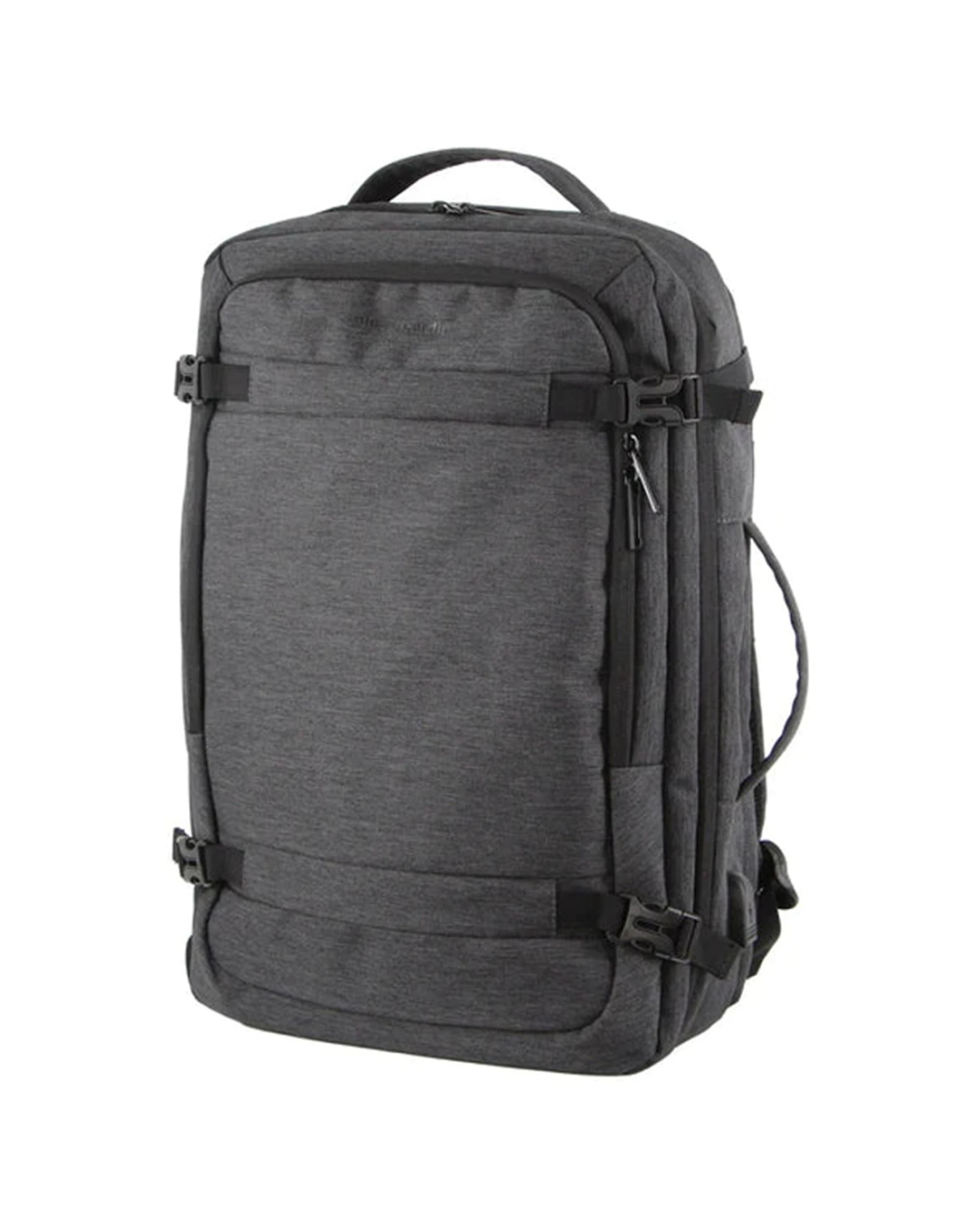 1 Pierre Cardin Laptop Backpack 15 Inch RFID Padded Section Nylon Top & Side Handle - Grey, 1 of 3
