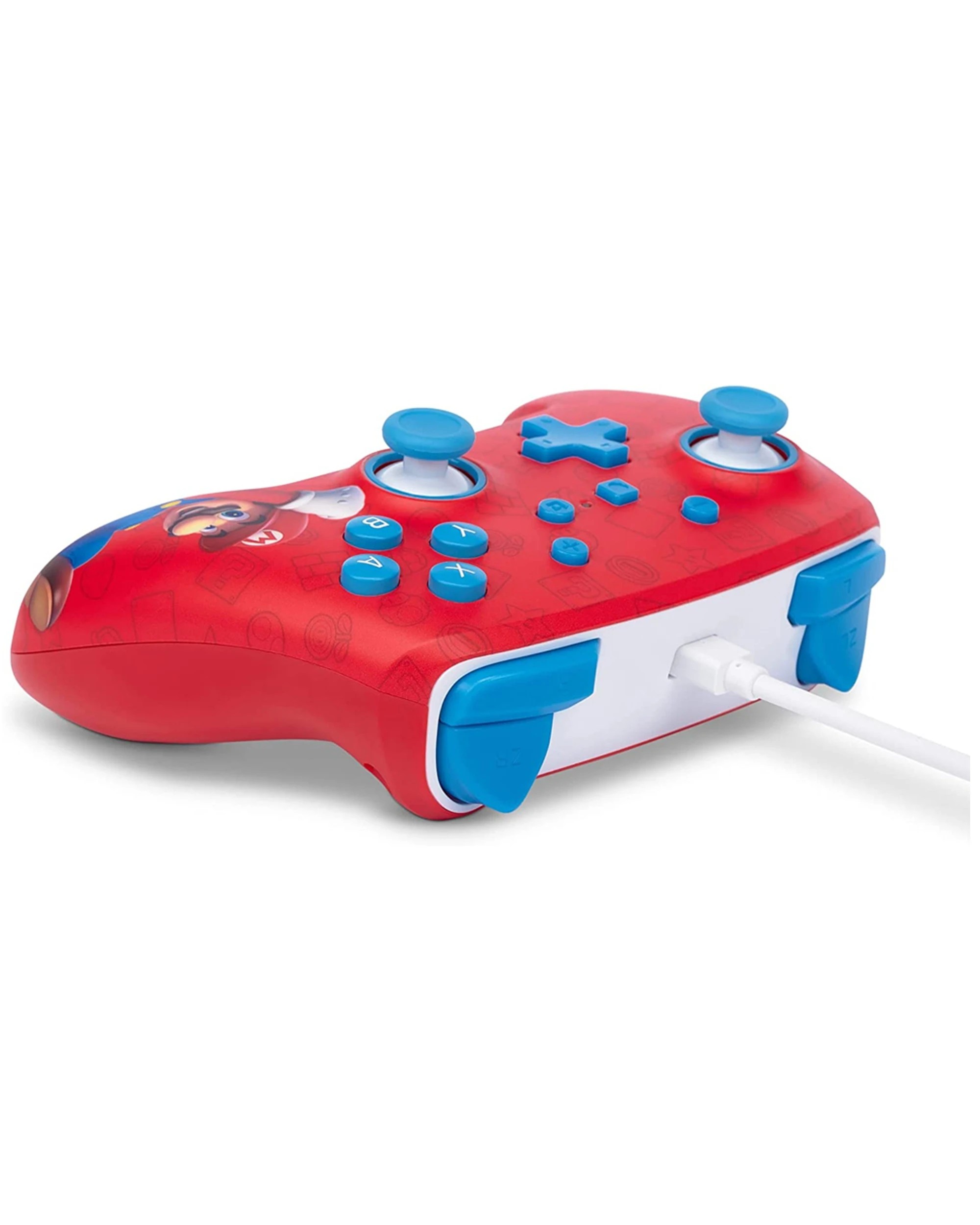 3 Powera Enhanced Wired Controller For Nintendo Switch Woohoo Mario 3m USB Cable - Red, 3 of 3