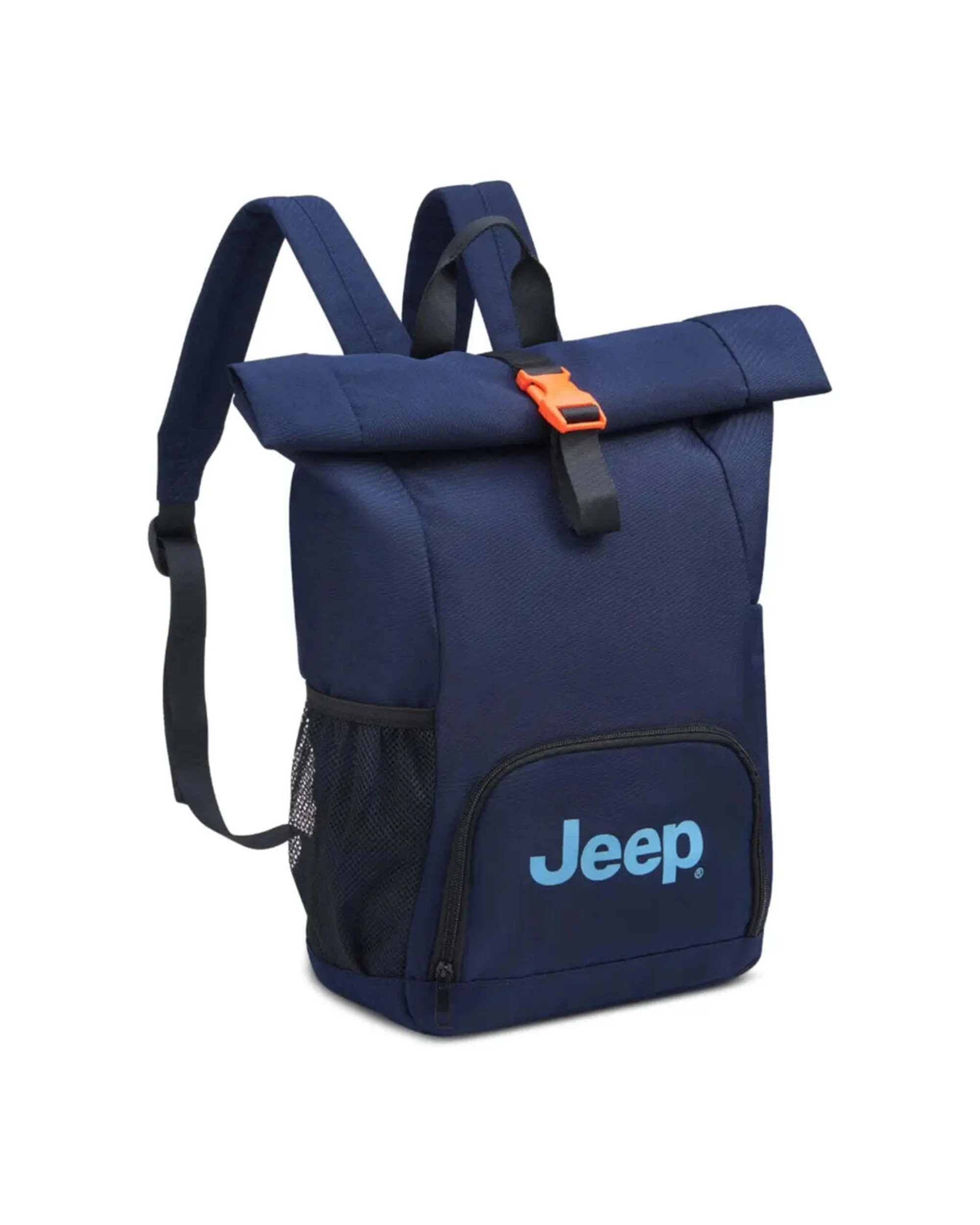 4 Jeep Rolltop 17in Laptop Backpack Durable Polyester Padded Compartment Navy - Blue, 4 of 7