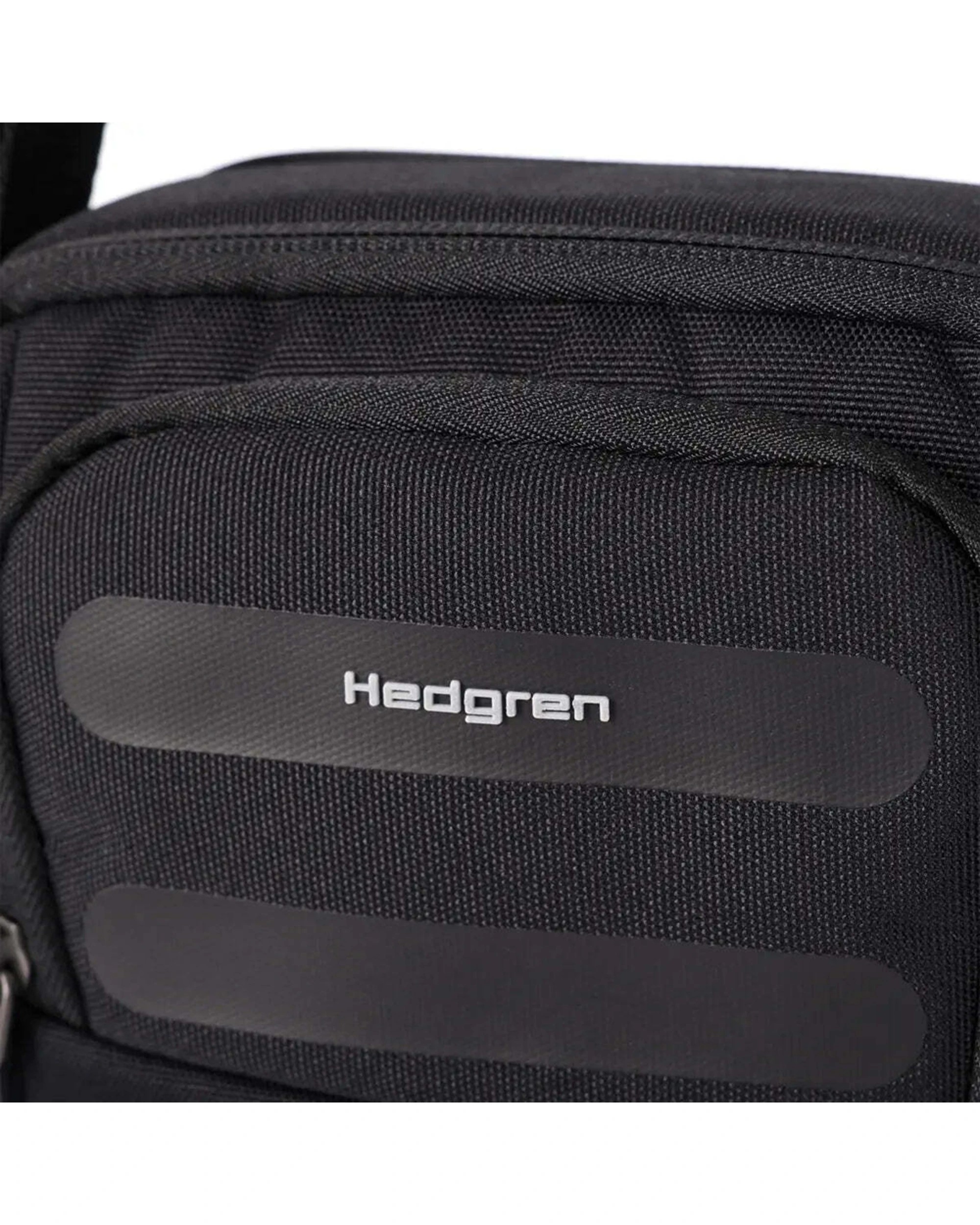 6 Hedgren RELAX Medium Vertical Crossbody Bag With RFID Pocket Recycled RPET - Black, 6 of 7