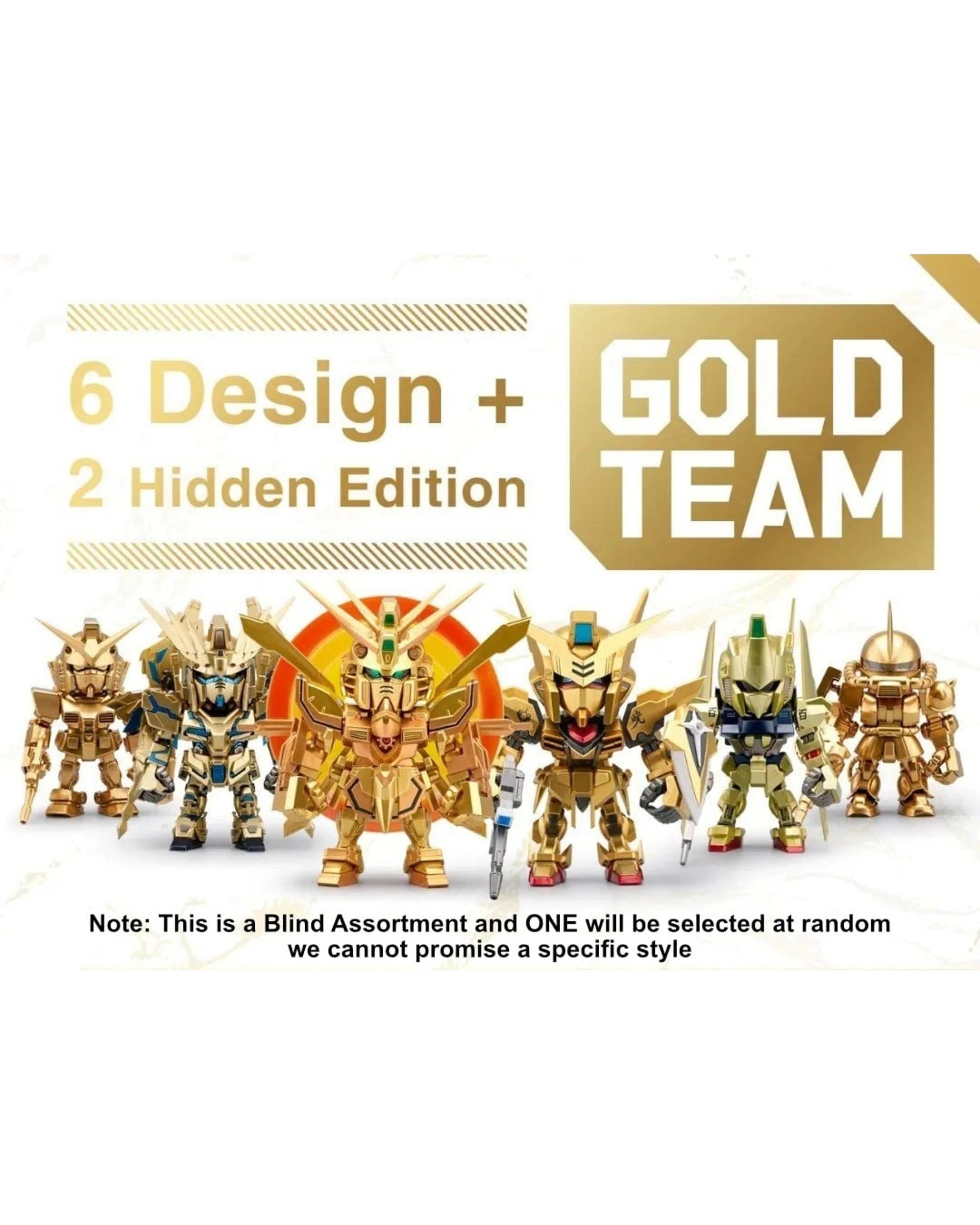 2 Bandai Shokugan QMSV Mini Gold Team Figure Blind Box, 2 of 7