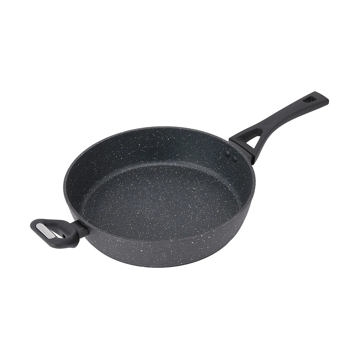 3 30cm Stone Blast Saute Pan - Black, 3 of 7