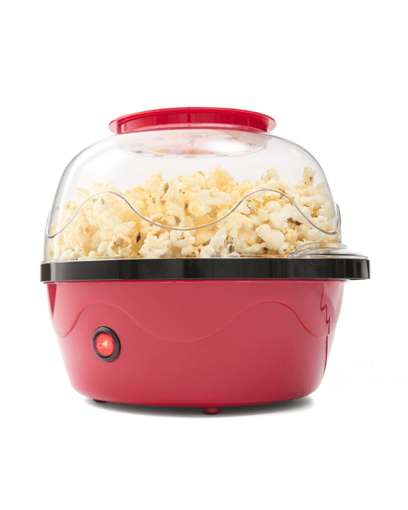 Bowl Popcorn Maker - Red and Black