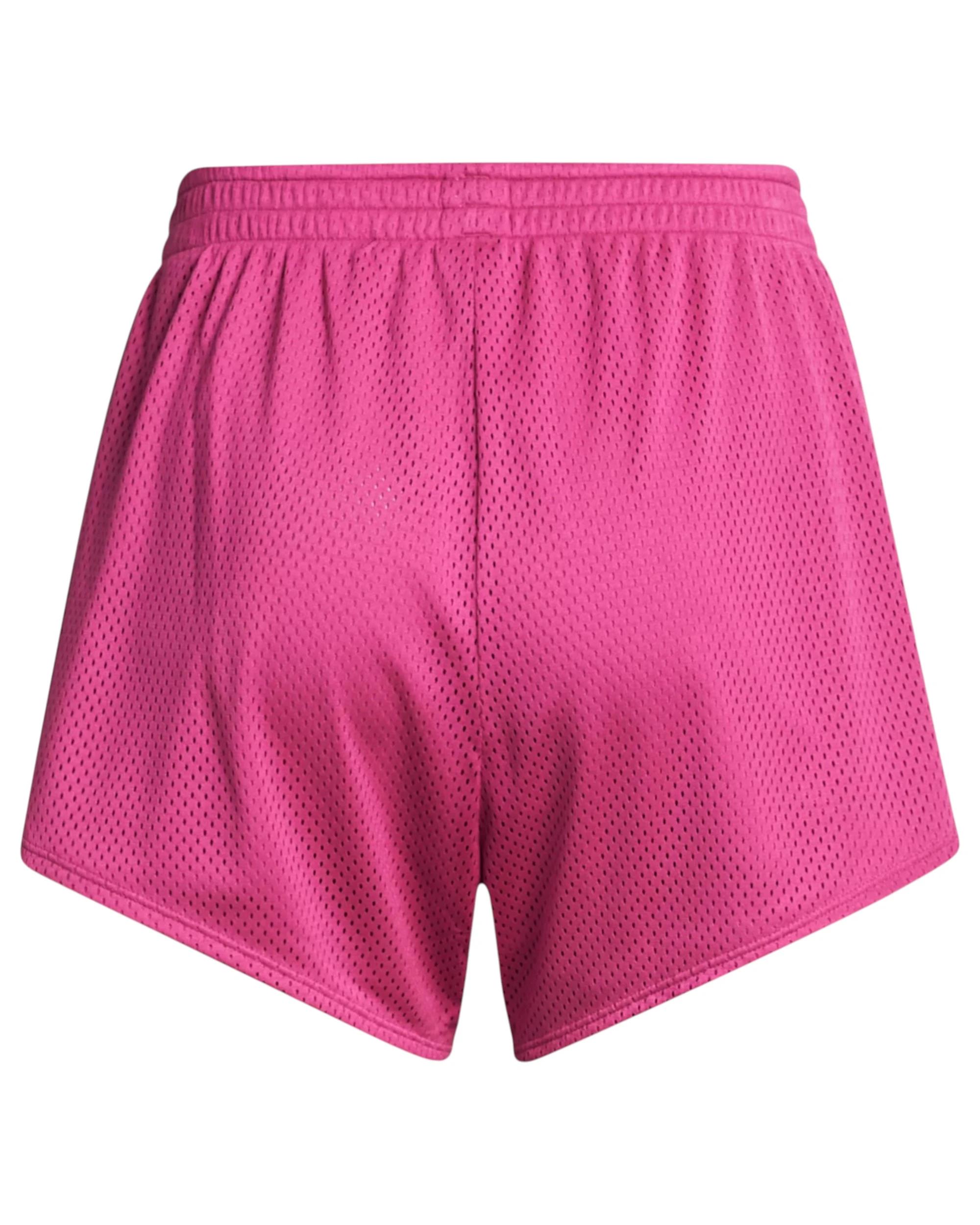 4 Under Armour Women Tech Mesh 3 Inch Pink Athletic Shorts PINK, 4 of 6