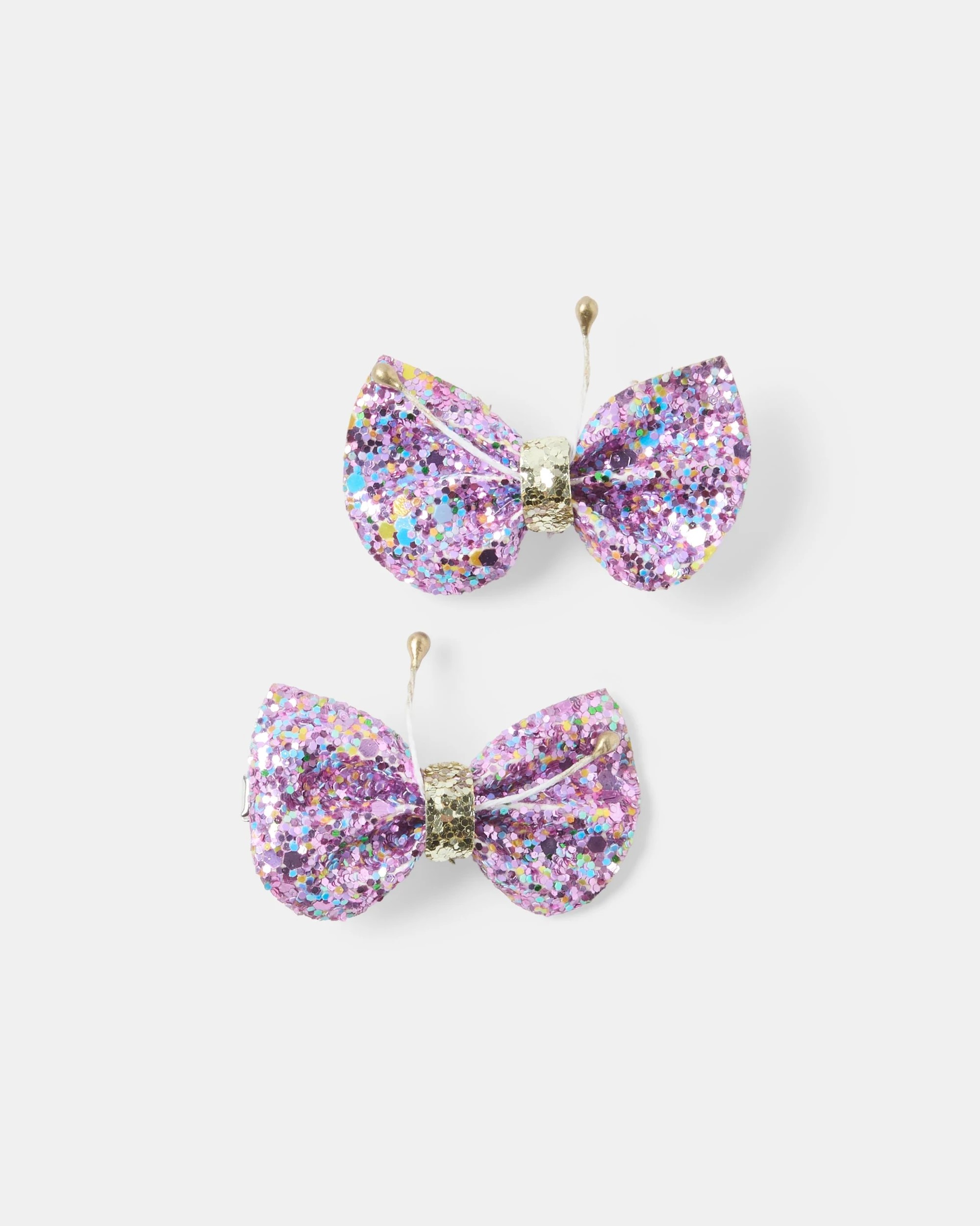 1 2 Pack Butterfly Hair Clips, 1 of 3