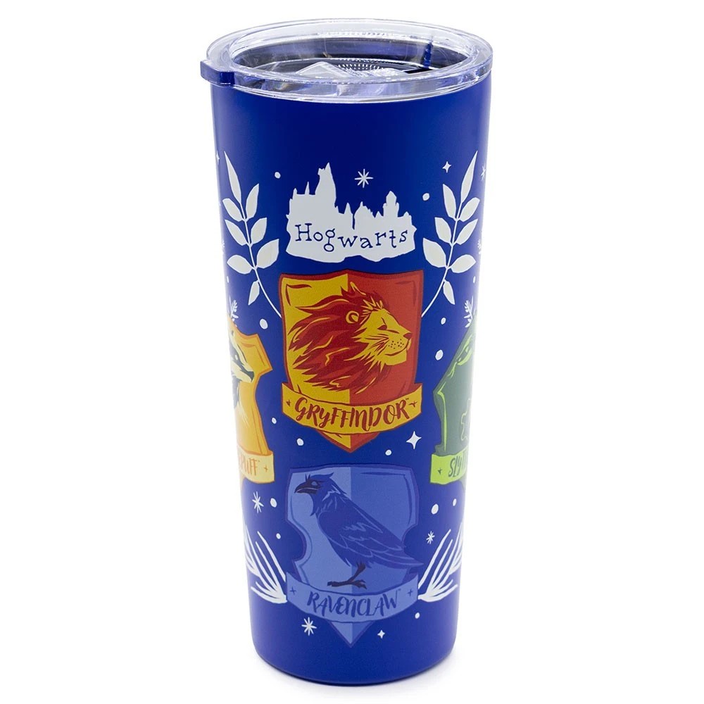 1 Harry Potter - Hogwarts House Shields Premium Travel Mug, 1 of 3
