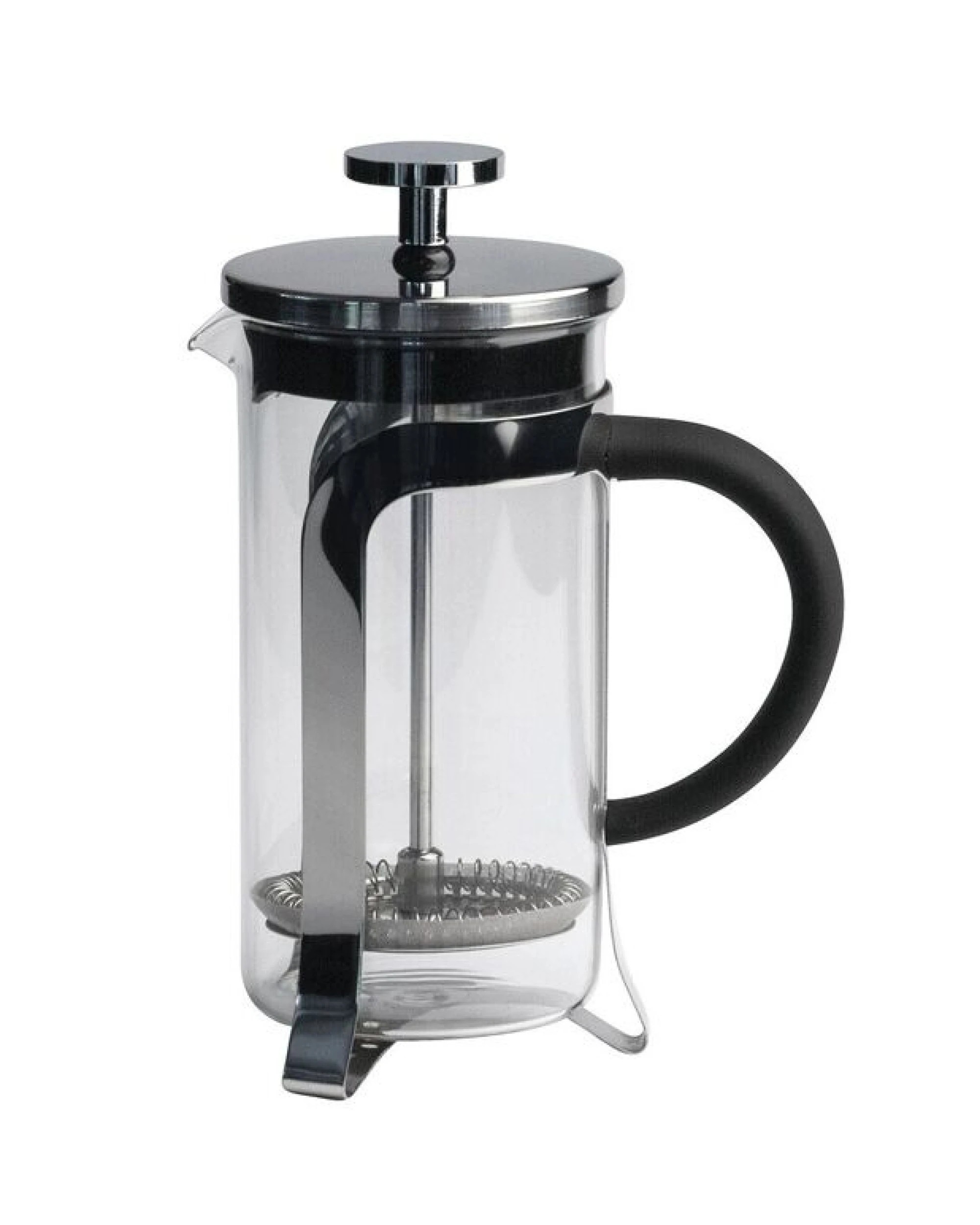 1 Euroline 350ml Glass Tea & Coffee Plunger w/ Stainless Steel Frame, 1 of 3