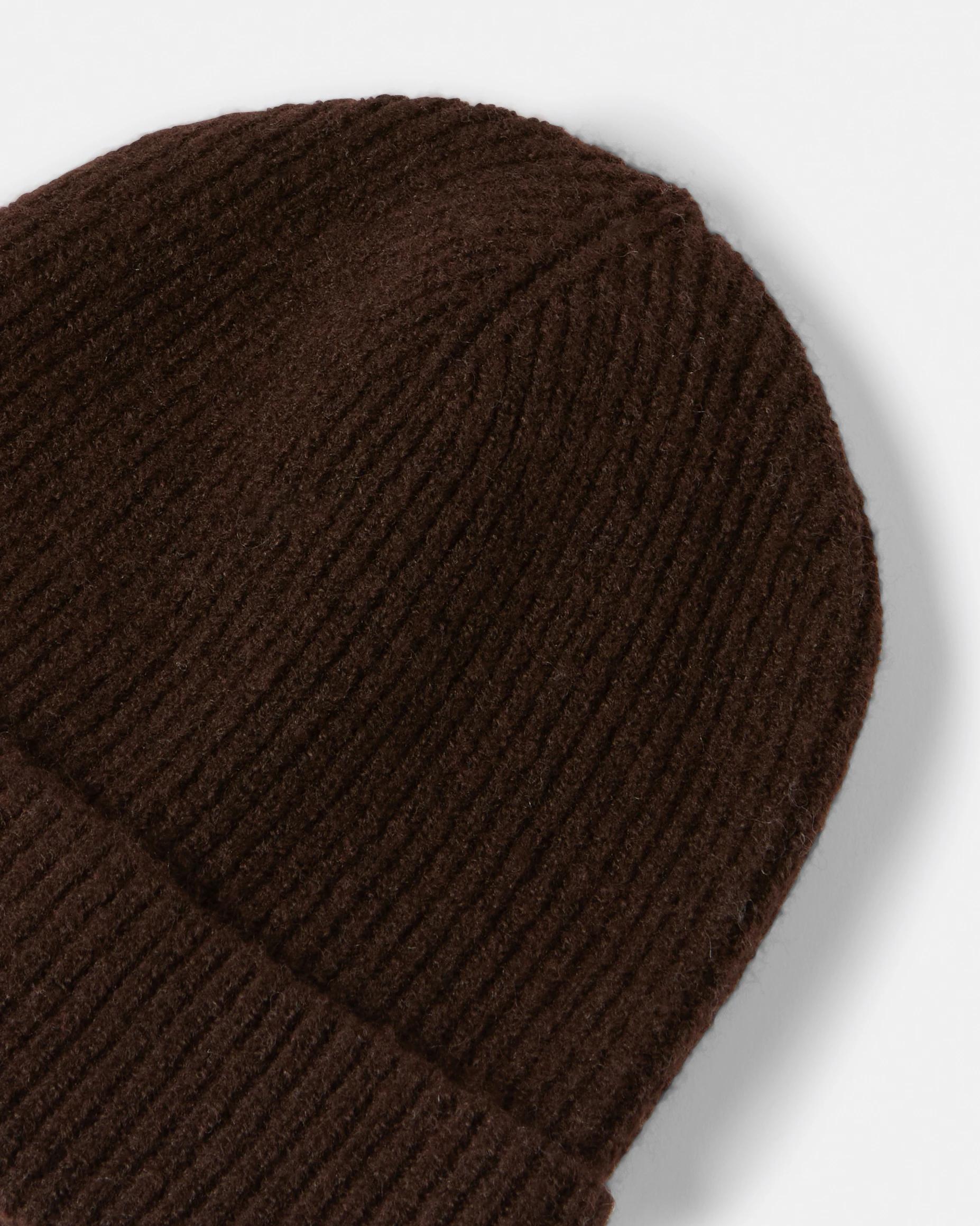 3 Fine Knit Beanie Choc Plum, 3 of 3