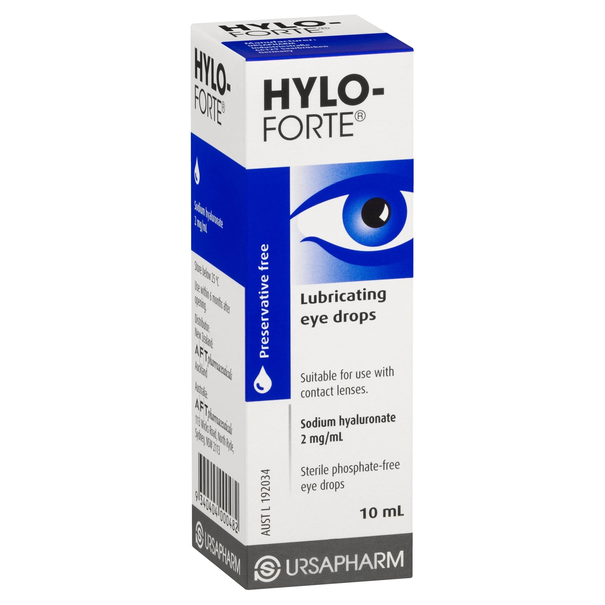 1 Hylo-Forte Lubricating Eye Drops 10ml, 1 of 3