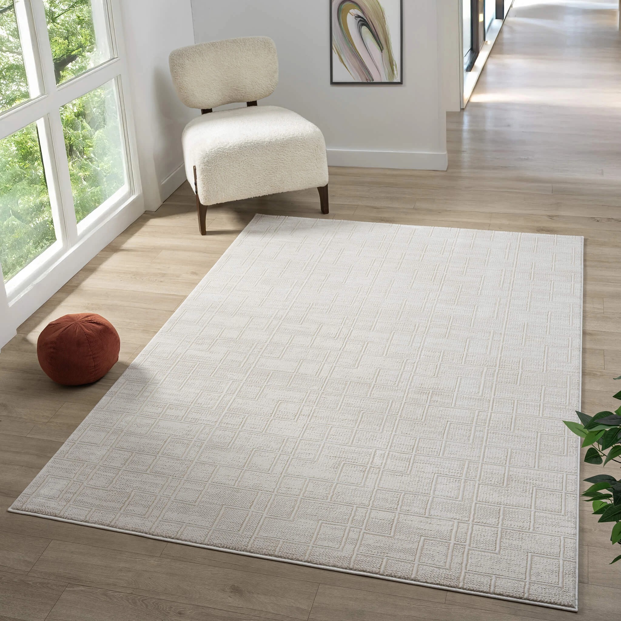 2 La Grace Home Berlin Premium Rugs - 160x230cm - Linen, 2 of 10