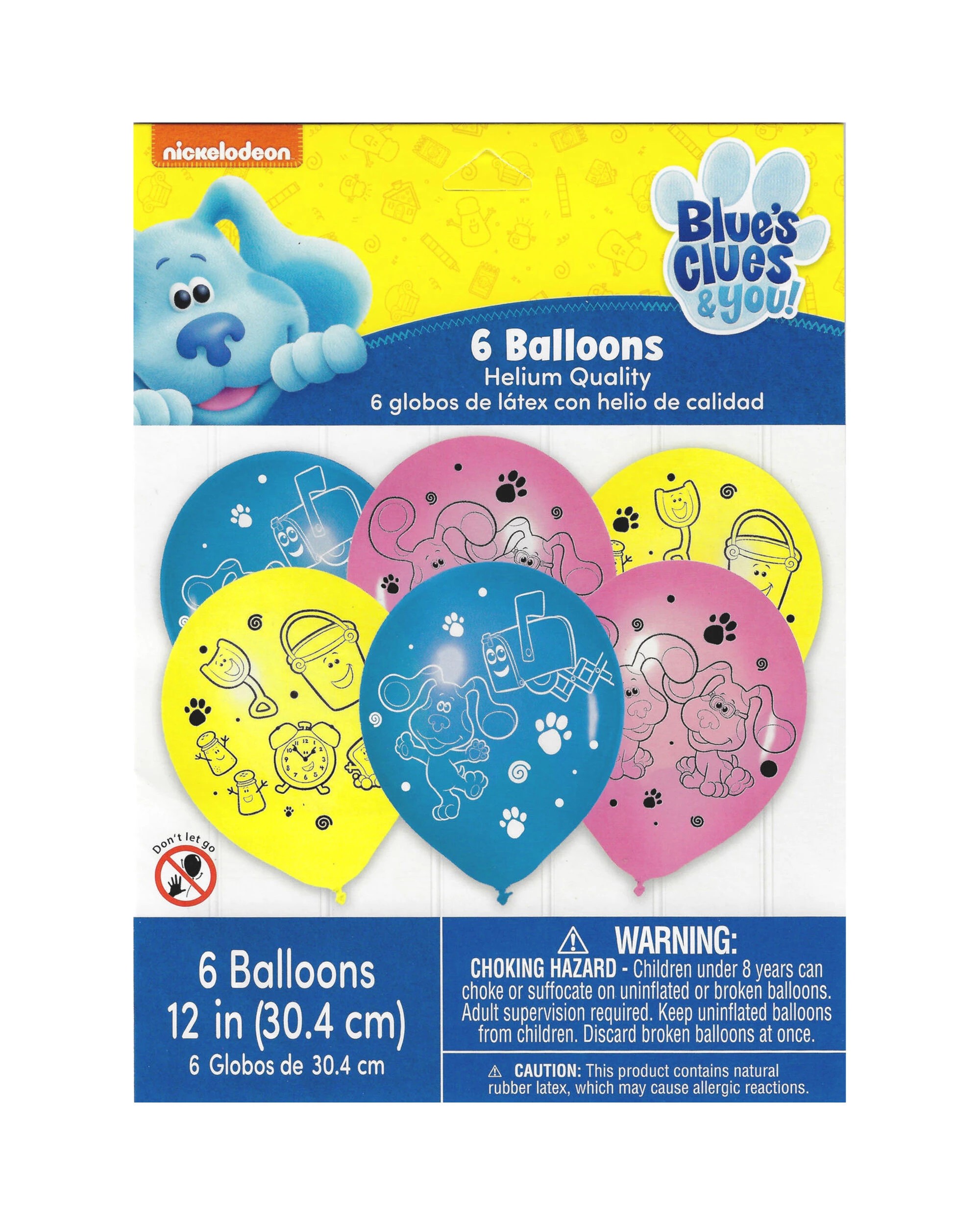 2 Amscan Inc. Blue's Clues Latex Balloons Pack of 6 - Multi, 2 of 2