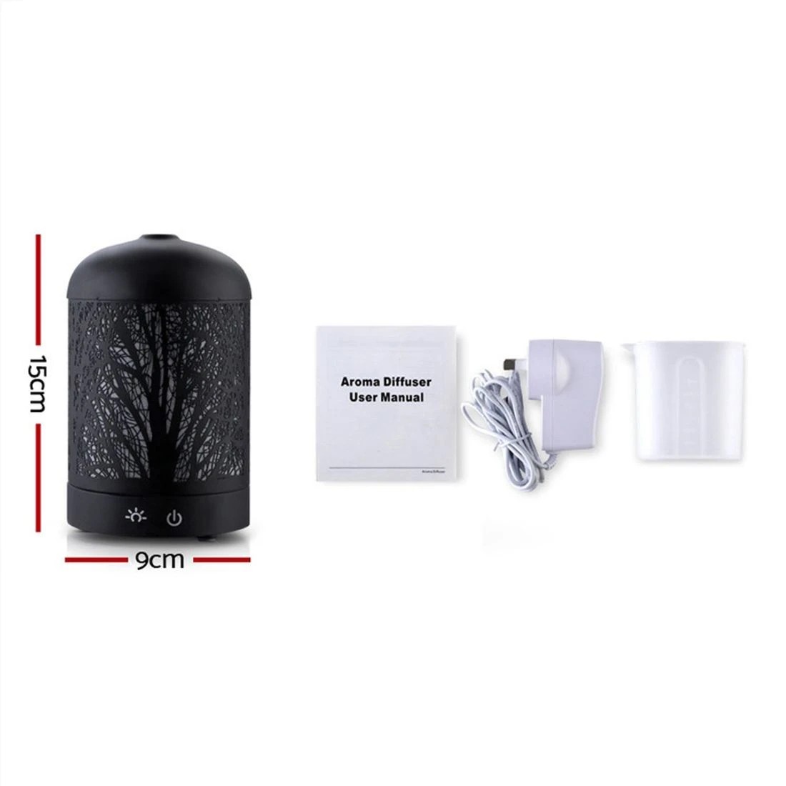 3 Devanti Aroma Diffuser Aromatherapy  160ml - Black, 3 of 7