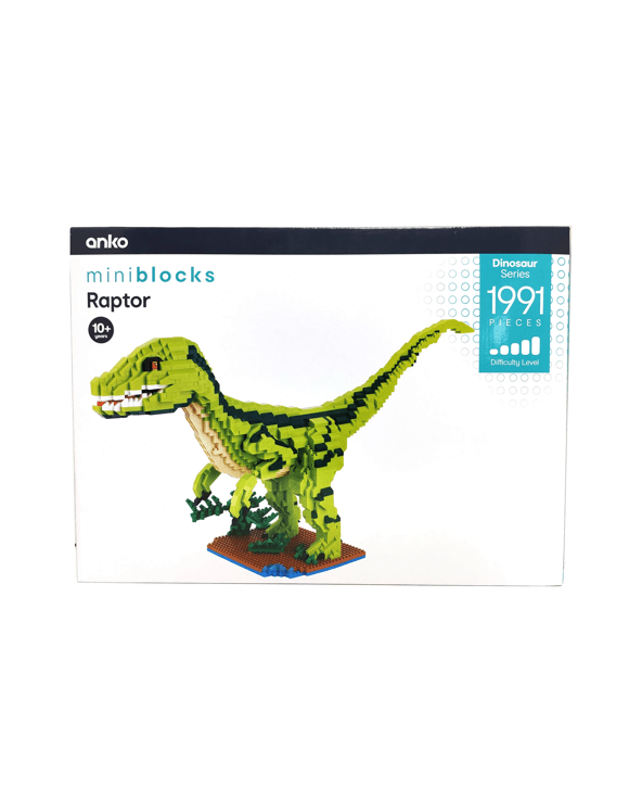 1991 Piece Mini Blocks Dinosaur Series: Raptor