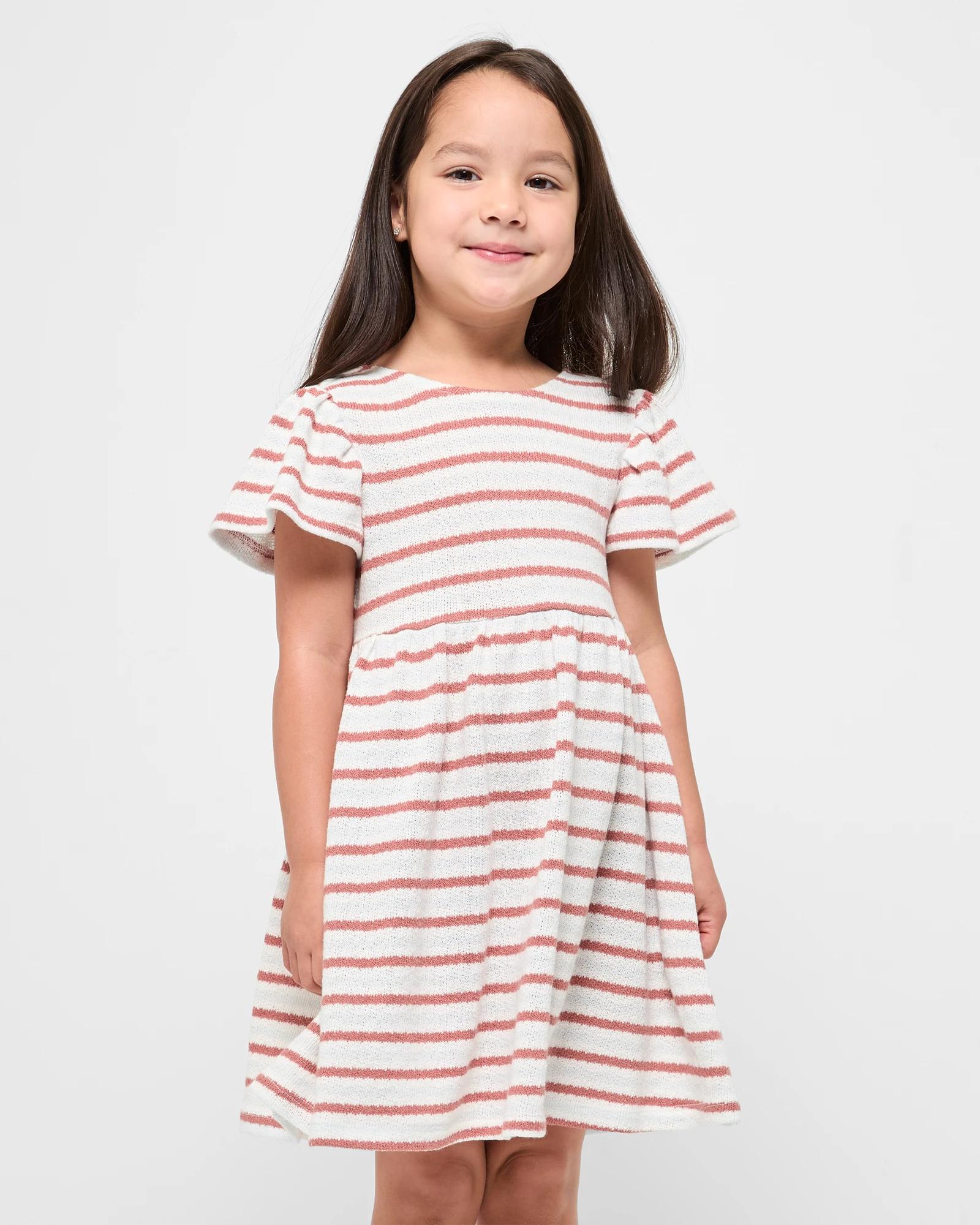 1 Target Australian Cotton Blend Textured Knit Dress STRIPE, 1 of 5