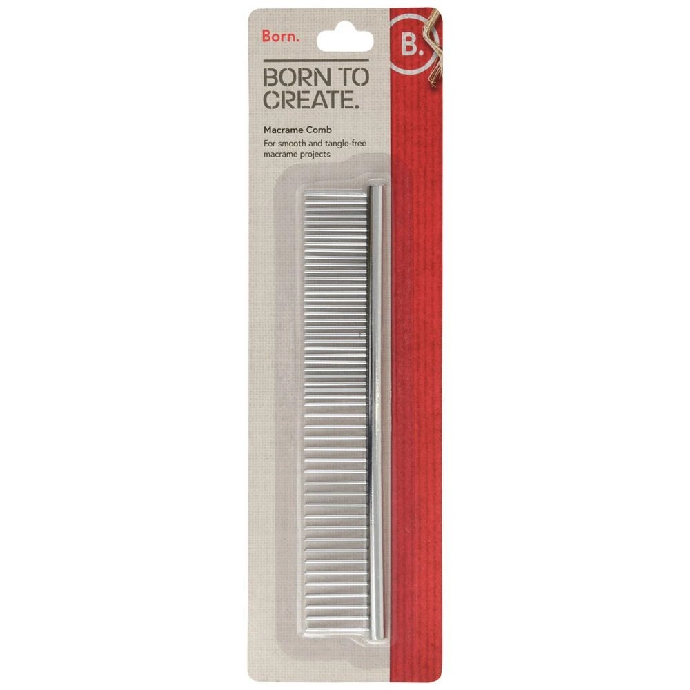 1 Born Macrame Comb, 1 of 2