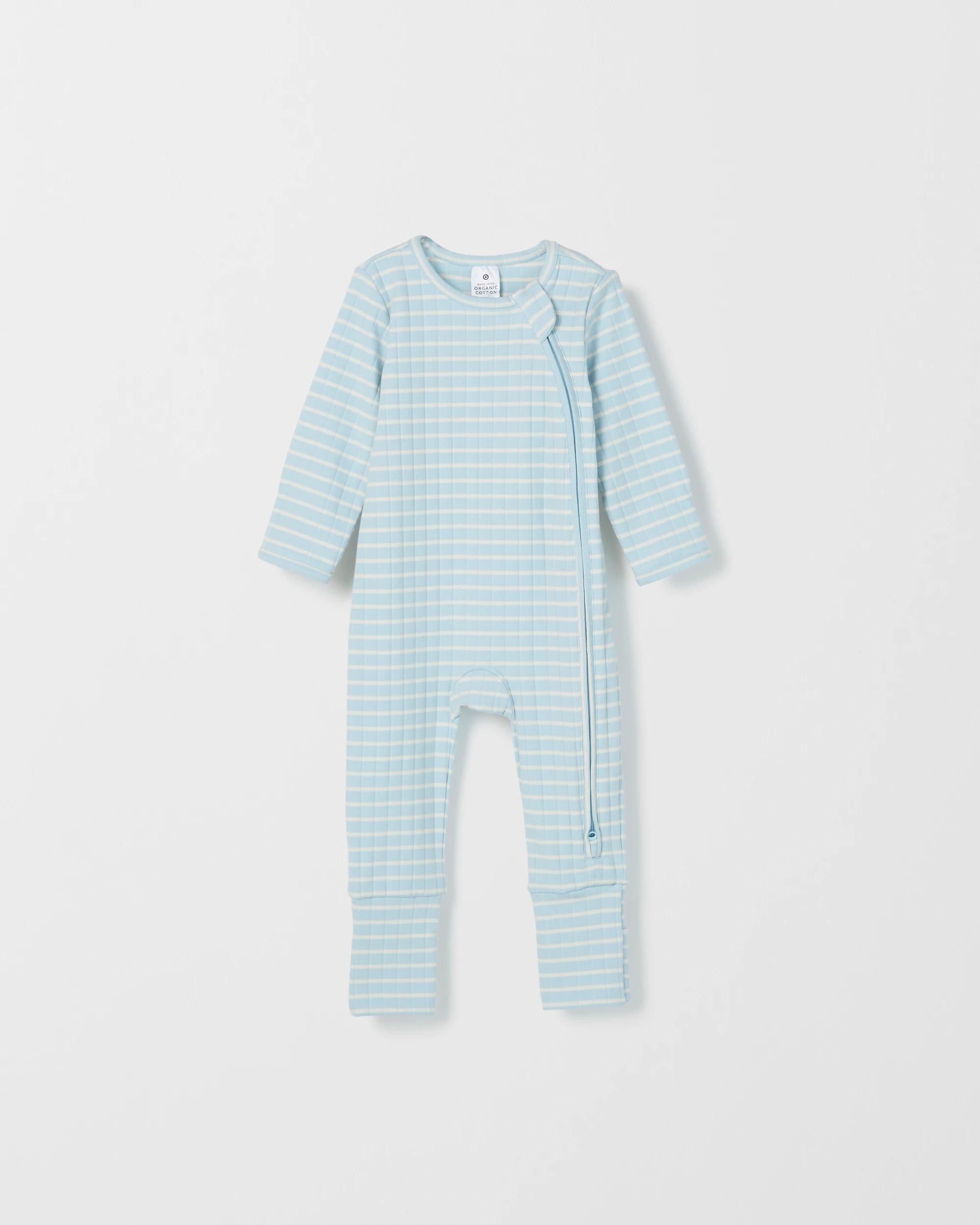 3 Target Baby Organic Cotton 2 Pack Rib Side Zip Elevated Coverall WHALES, 3 of 4