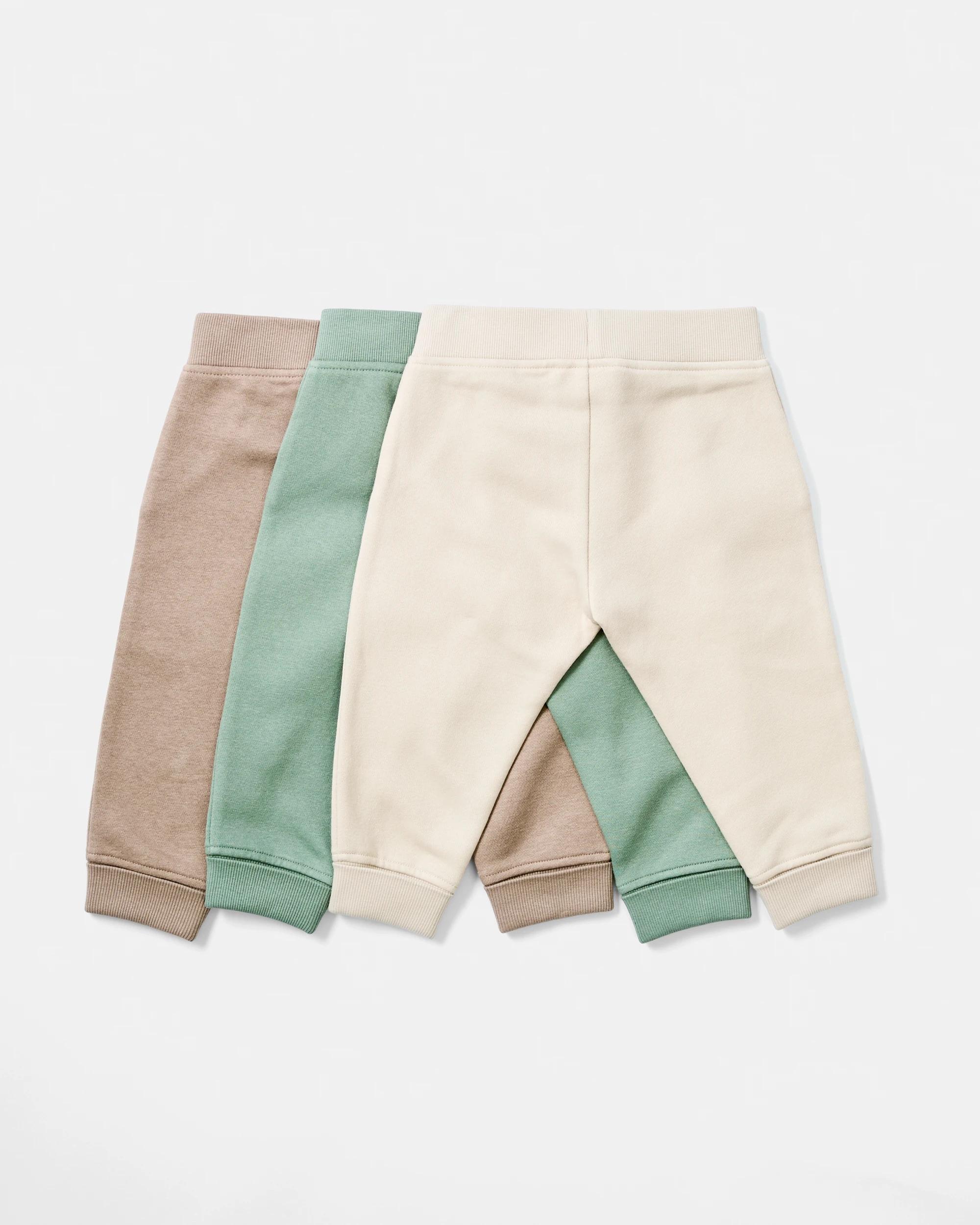 2 3 Pack Trackpants Grn Mpack, 2 of 5