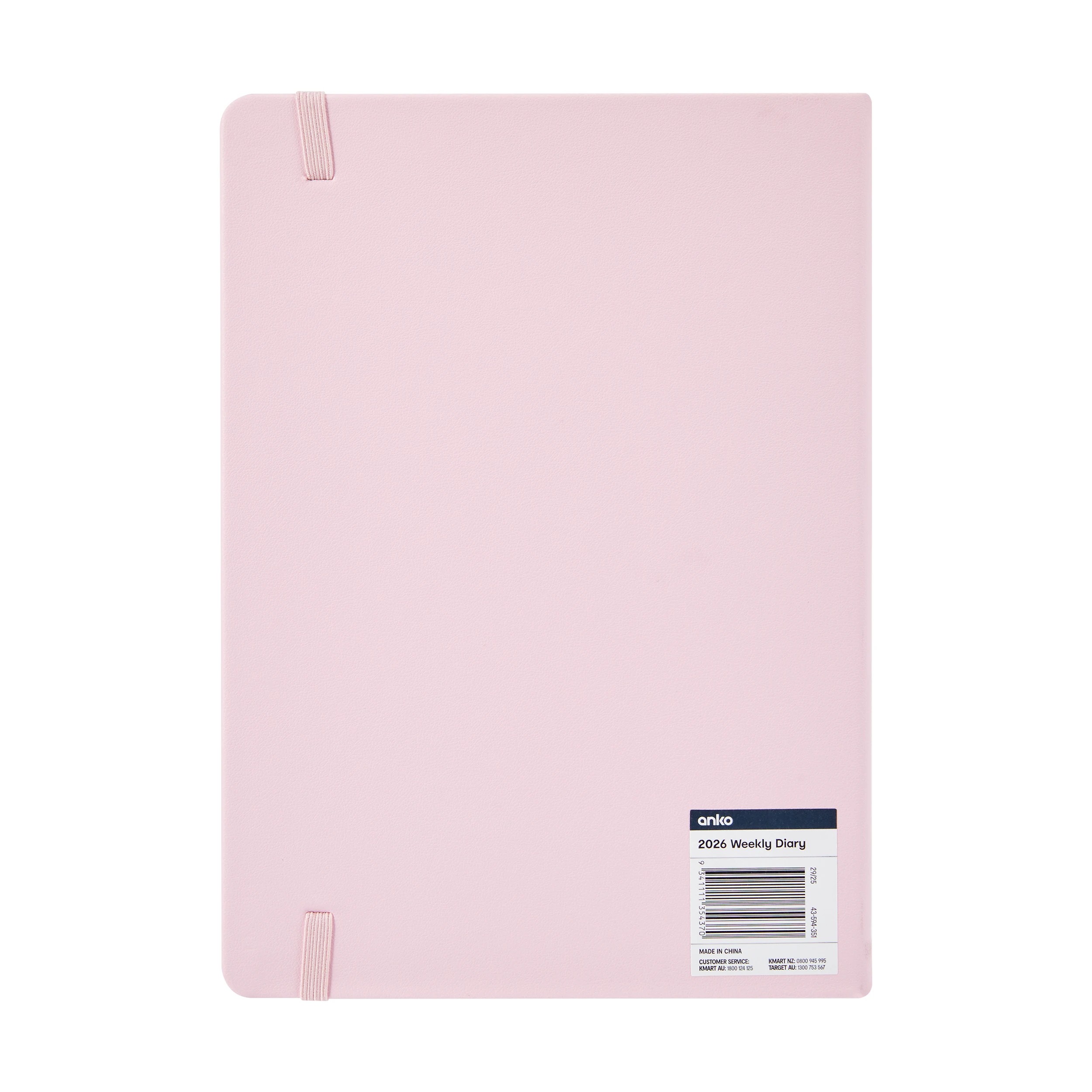 8 2026 Weekly Diary - Pink, 8 of 8