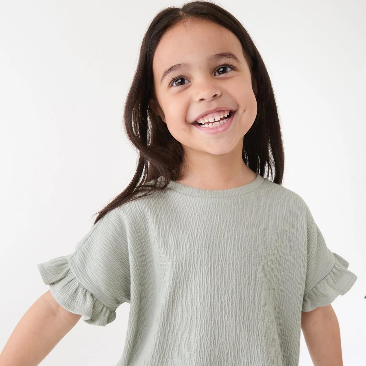 3 Short Sleeve Crinkle T-shirt AQUA GREY, 3 of 6
