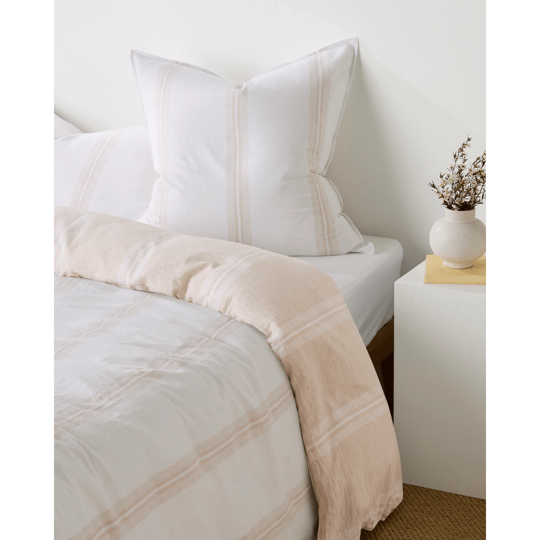 2 Target Rowie Stripe Linen/cotton European Pillowcase
 - Queen Bed
 - Natural, 2 of 4