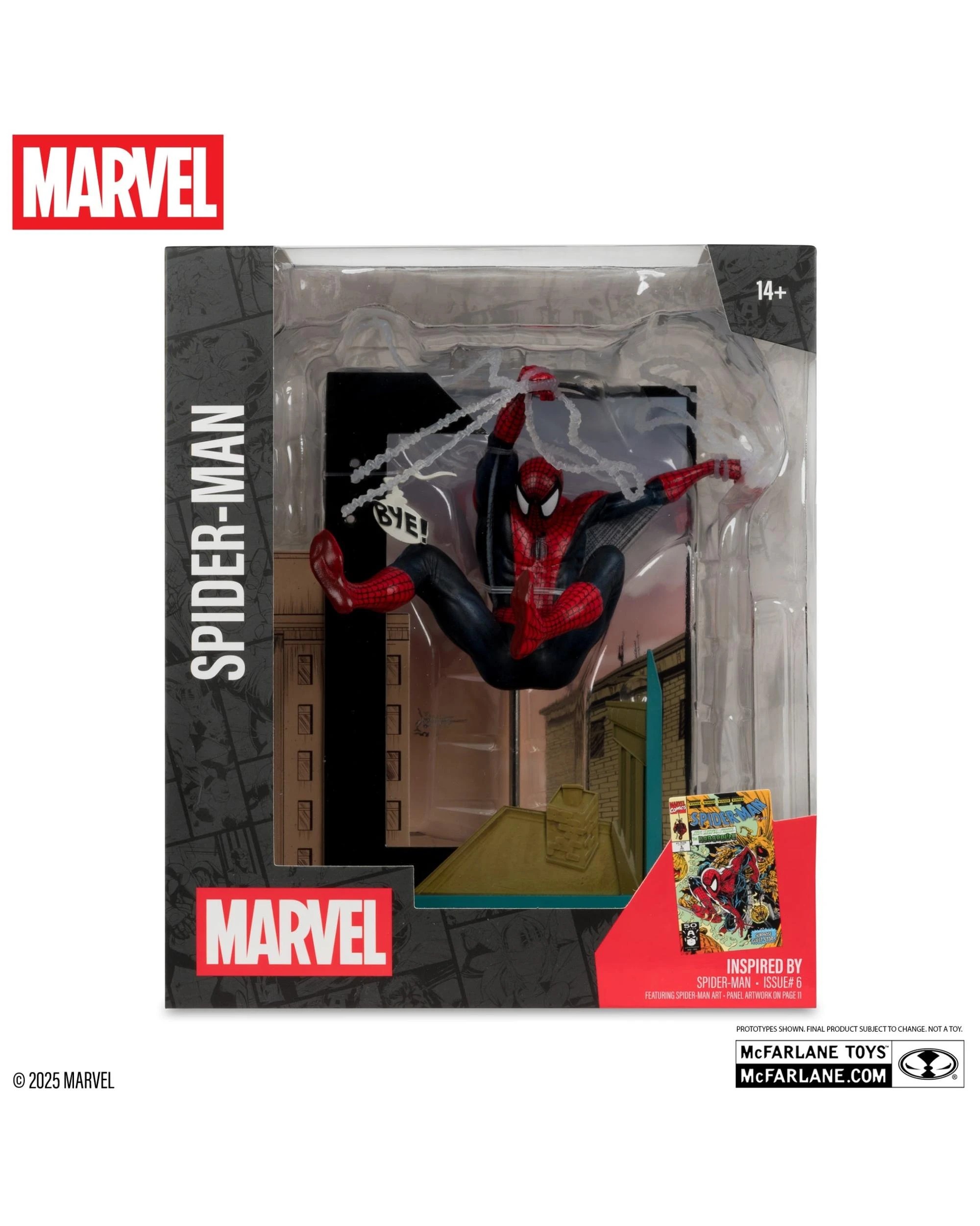 6 Marvel Collection Spider-Man #6 Spider-Man 1:10 Scale Figure, 6 of 8