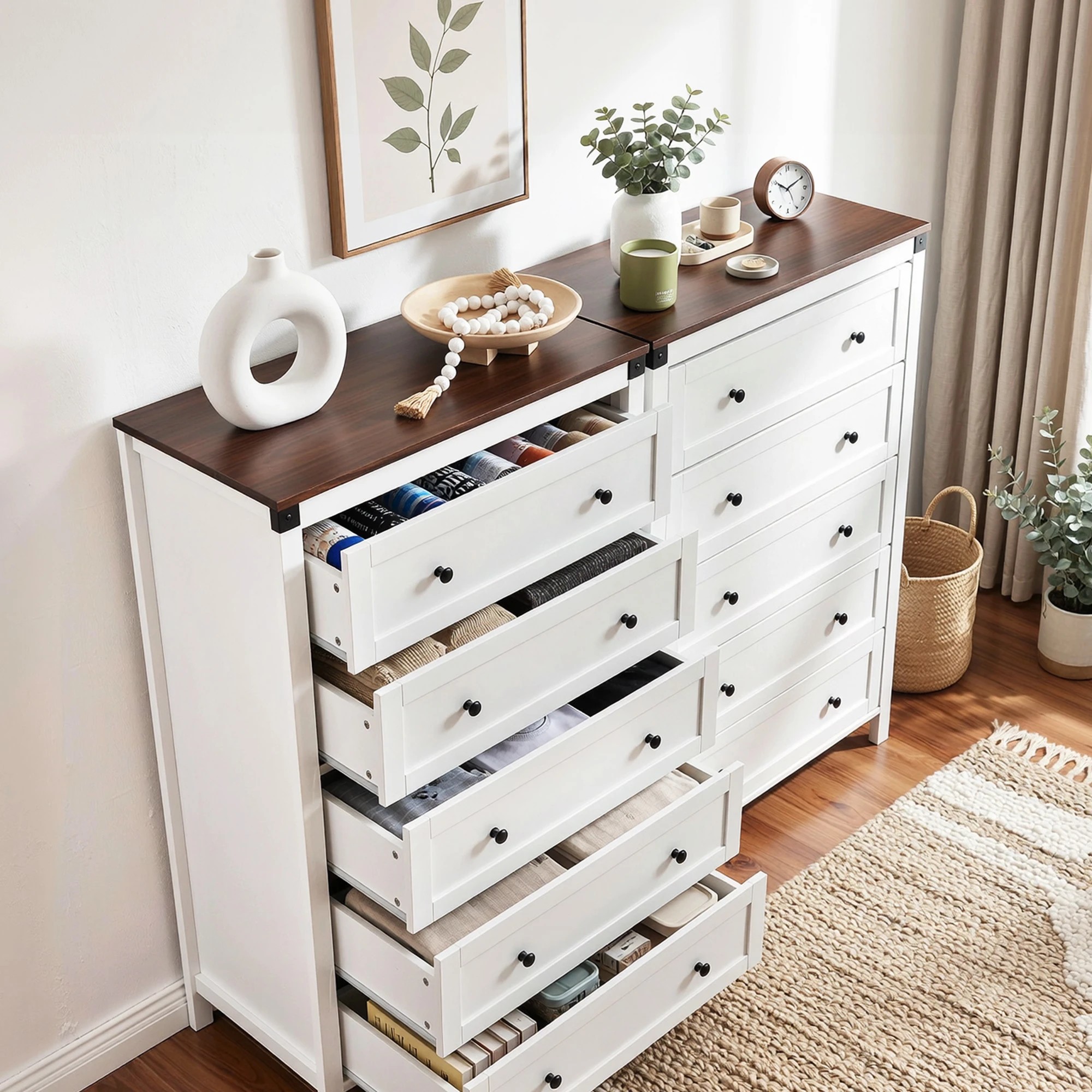 7 Artiss 5 Chest of Drawers Storage Tallboy Dresser Cabinet Bedroom - White, 7 of 9