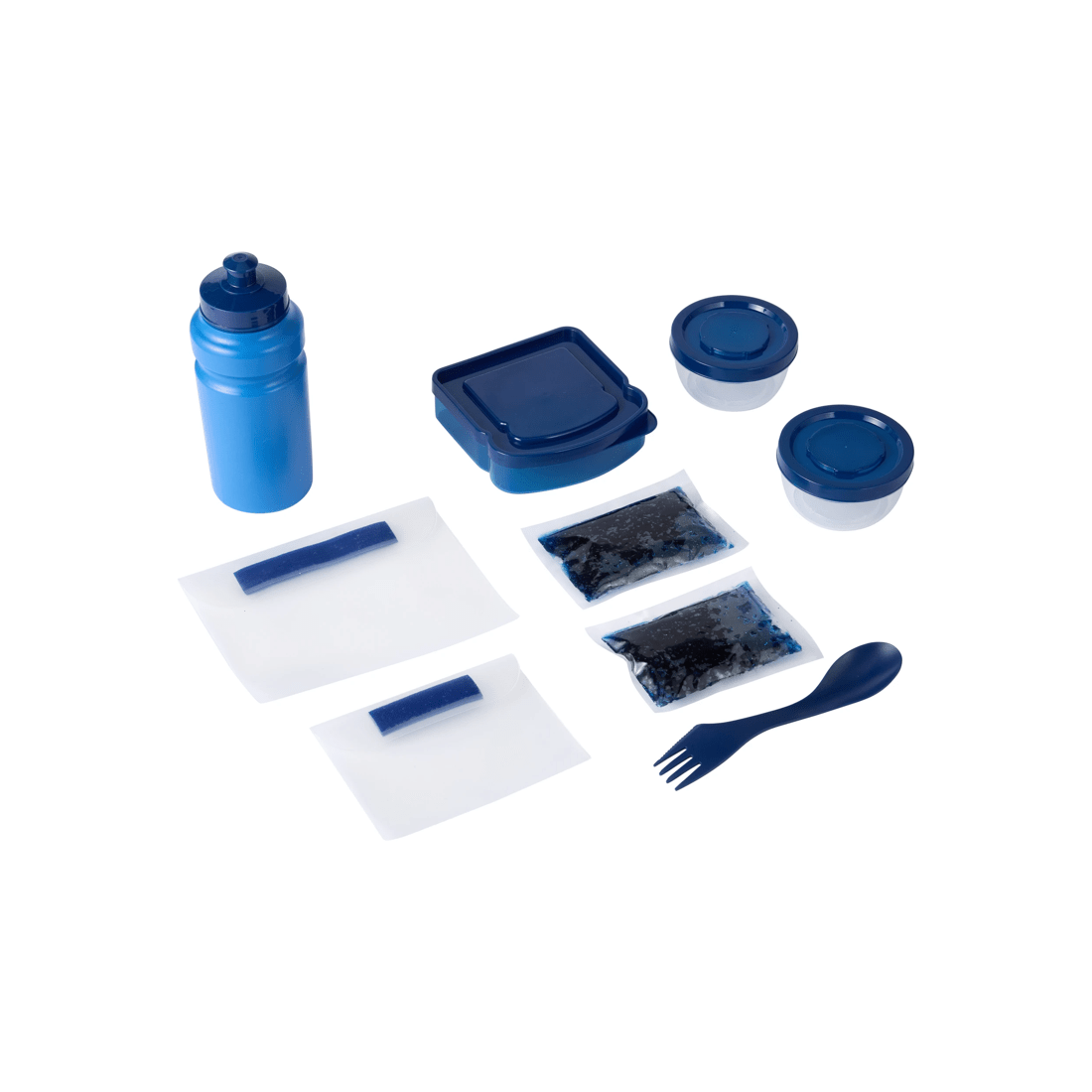3 10 Piece Blue Tie Dye Lunch Set, 3 of 8