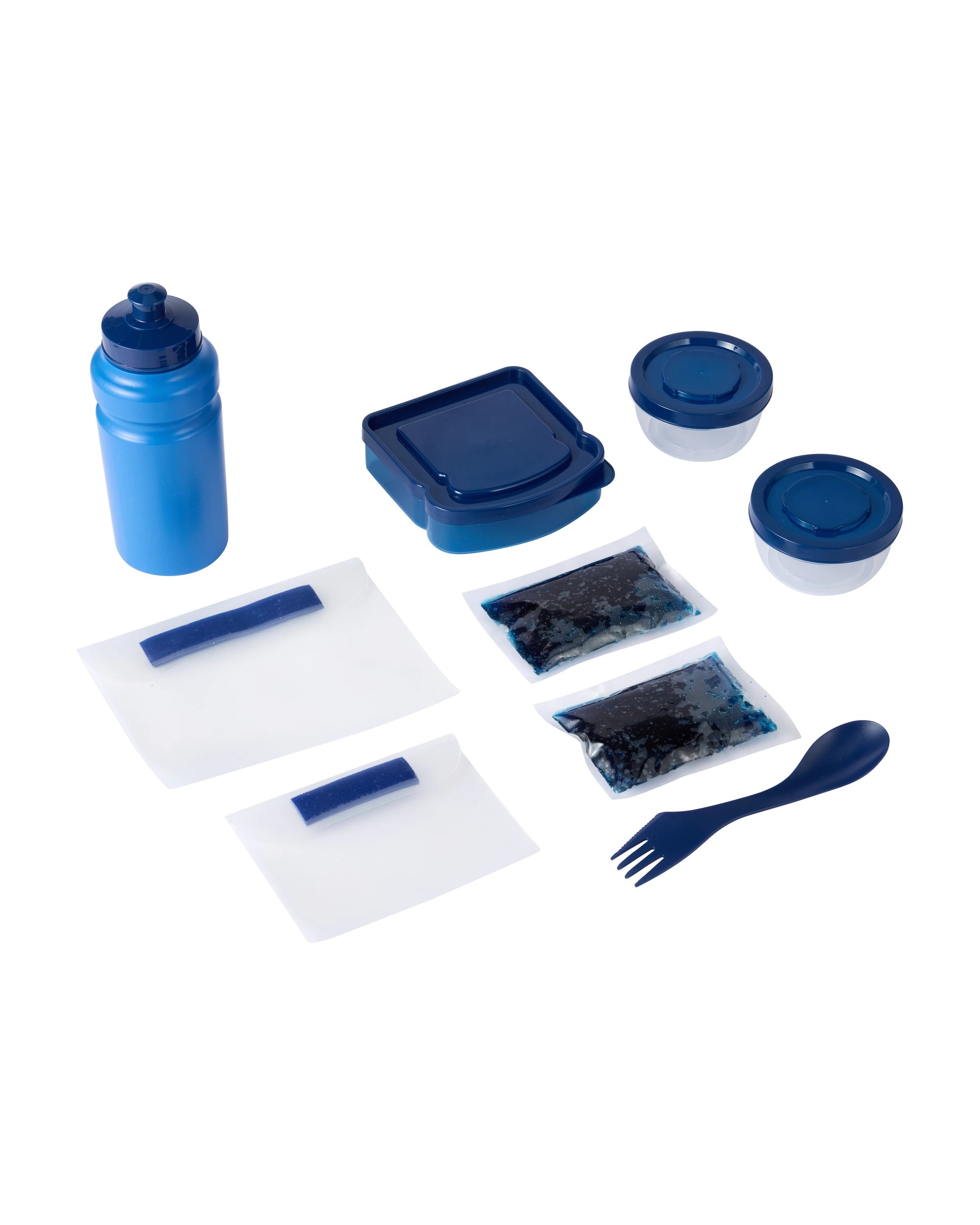 3 10 Piece Blue Tie Dye Lunch Set, 3 of 8