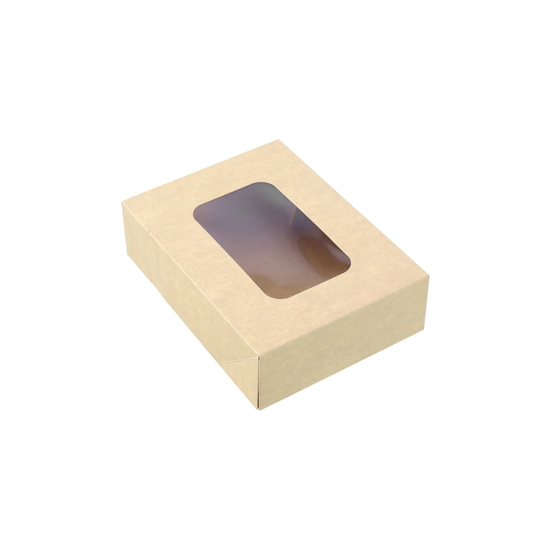 4 5pc Lemon And Lime 21.5cm Eco Kraft Disposable Catering 2l Lidded Grazing Box
 - Brown, 4 of 6