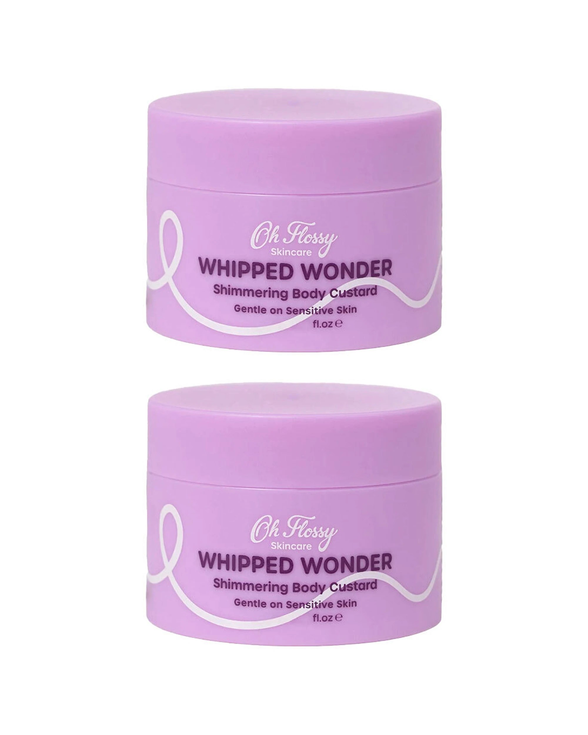 1 OH FLOSSY 50ml Whipped Wonder Shimmering Body Custard Hydrating Gentle - Purple, 1 of 1