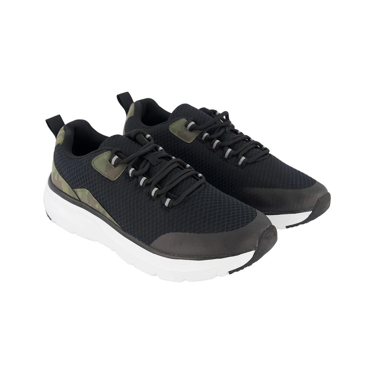 4 Casual Mesh Sneakers Black Camo, 4 of 5