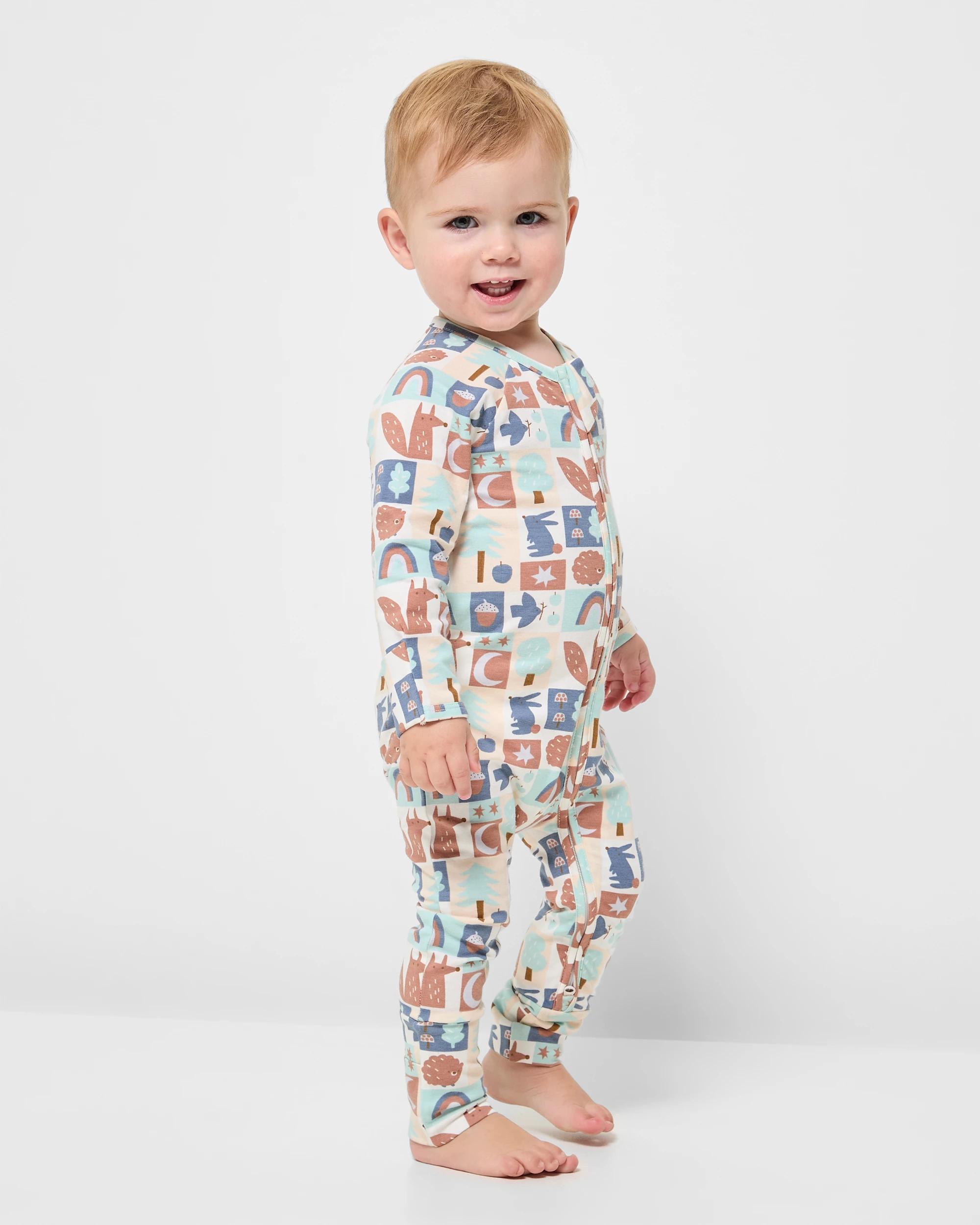 1 Target Baby Organic Cotton Footless Coverall ANIMALS, 1 of 4