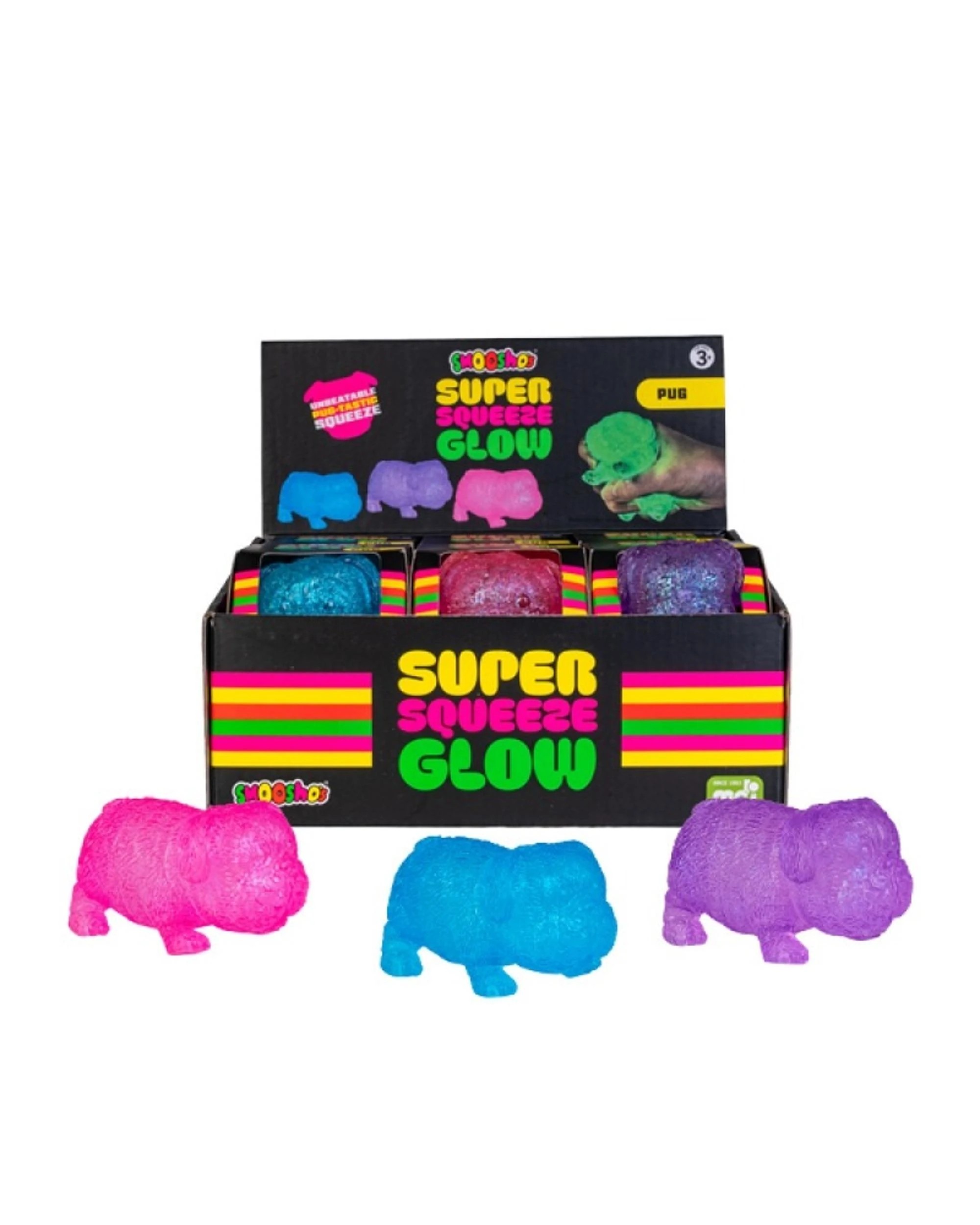 1 Smooshos Super Squeeze Glow in the Dark Pug Assorted, 1 of 1
